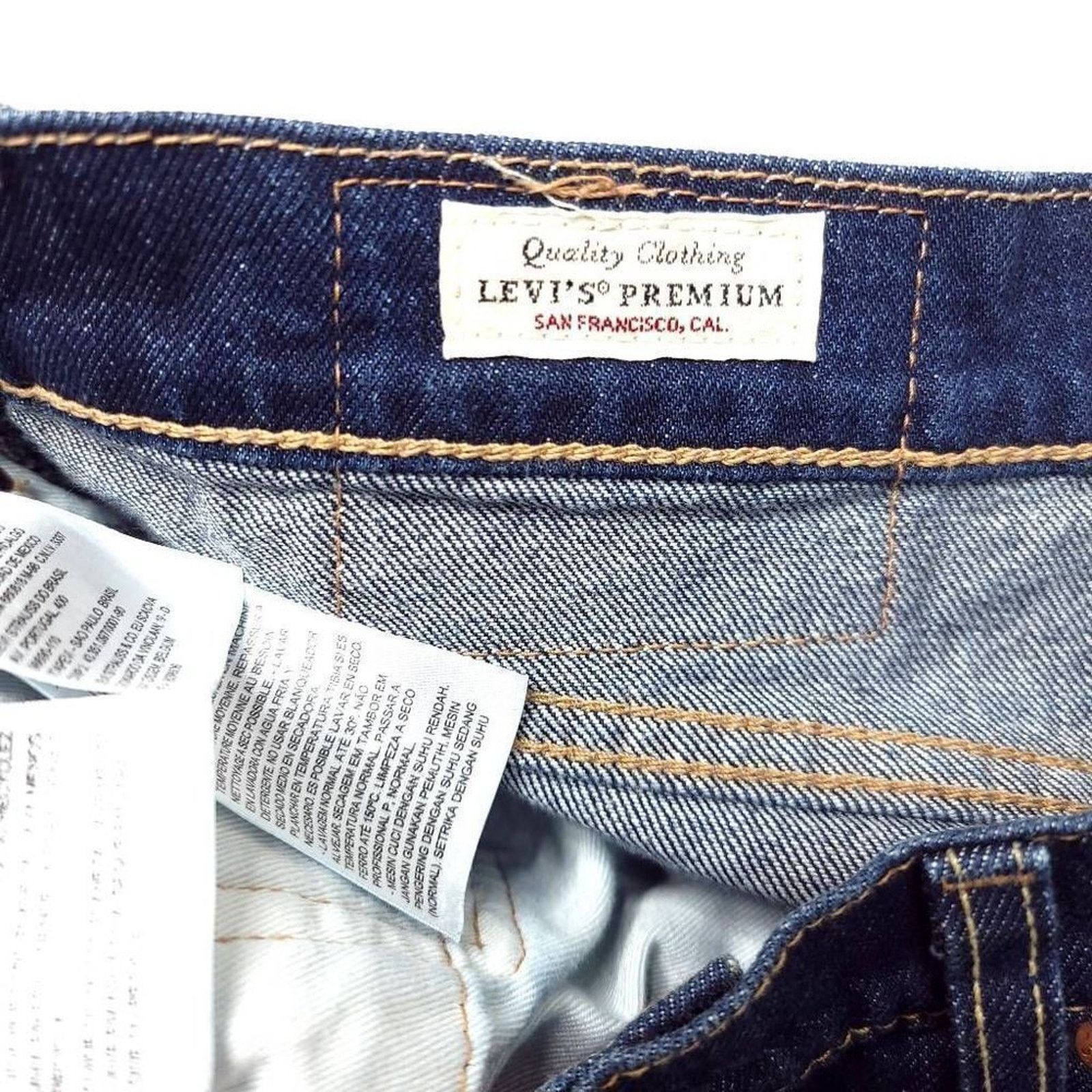 Levi's Levi's 502 Premium Jeans Mens 33x30 Tapered Big E Size US 33 - 5 Thumbnail