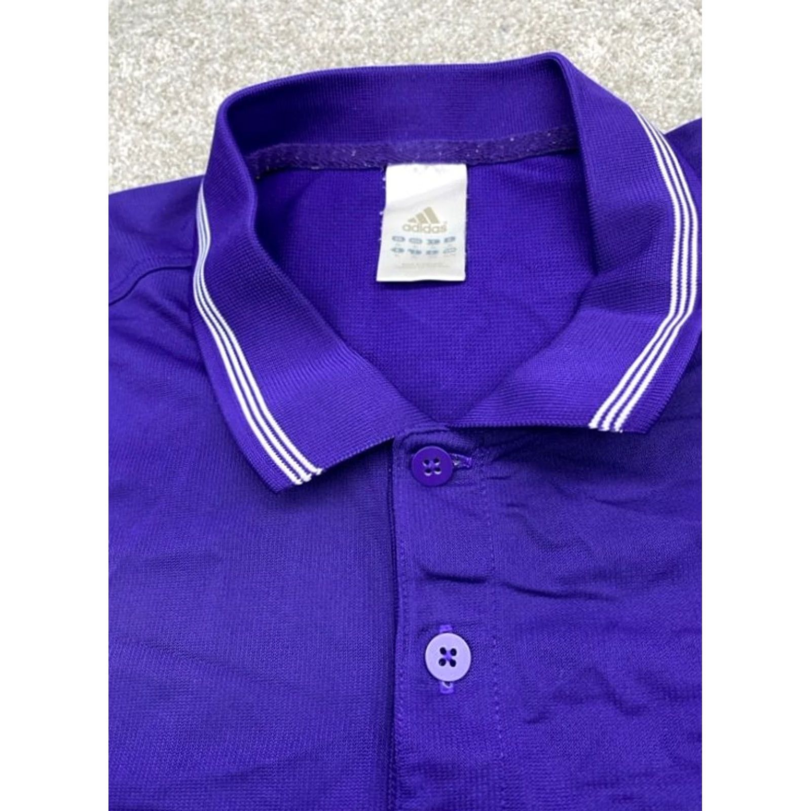 Adidas VINTAGE adidas Climalite Polo Shirt Mens XL Short Sleeve Purple Polo Shirt Adidas Climalite Logo Sports Golf Mens XL Purple Size US XL / EU 56 / 4 - 2 Thumbnail