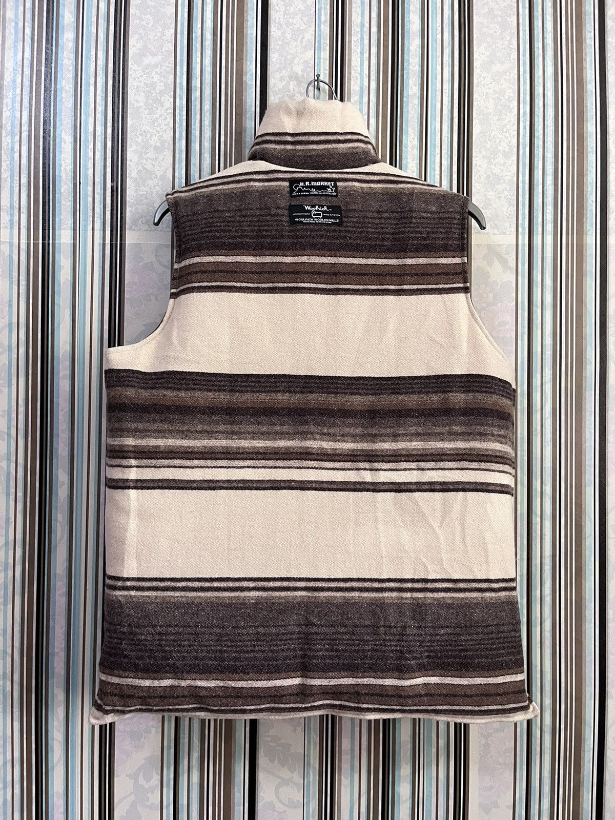 Woolrich Woolen Mills AW19 reversible striped puffer funnel neck #D2 Size US S / EU 44-46 / 1 - 4 Thumbnail
