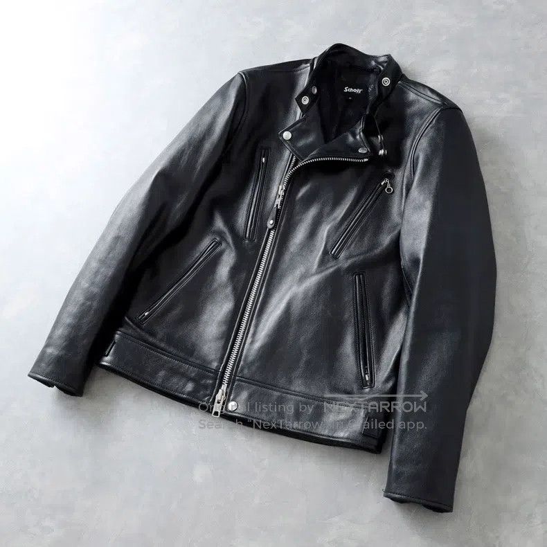Schott Schott Vintage biker jacket Size US L / EU 52-54 / 3 - 1 Thumbnail