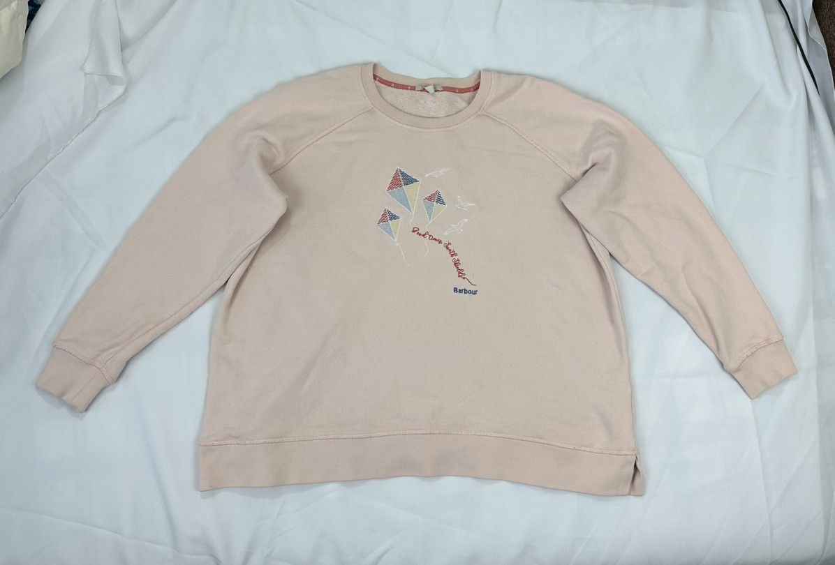 Barbour Women’s Barbour Pink Promenade Sweatshirt Size UK 16 /Eu 42 Size XL / US 12-14 / IT 48-50 - 2 Thumbnail