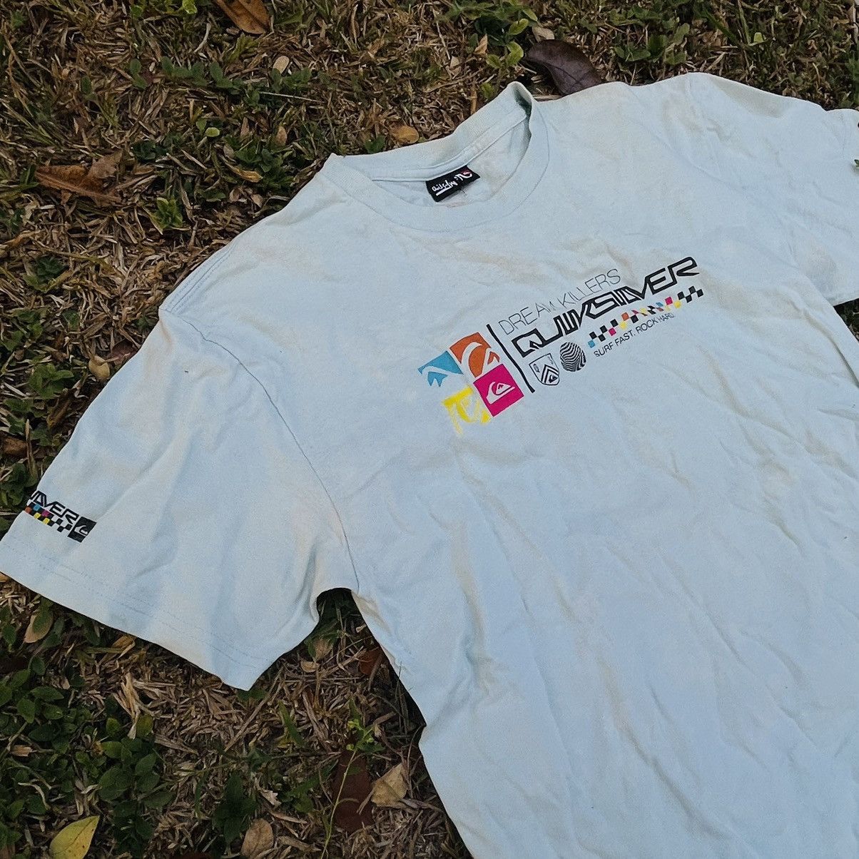 Quiksilver × Vintage Y2K Quik Silver Surf Board Tee Size US M / EU 48-50 / 2 - 1 Thumbnail