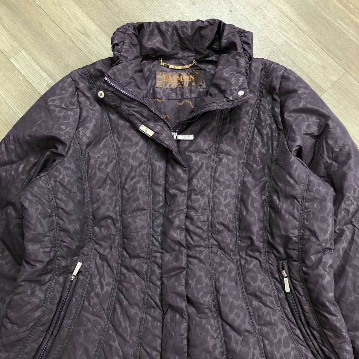 Balmain Vintage Balmain Paris Leopard Down Jacket Size M / US 6-8 / IT 42-44 - 4 Thumbnail