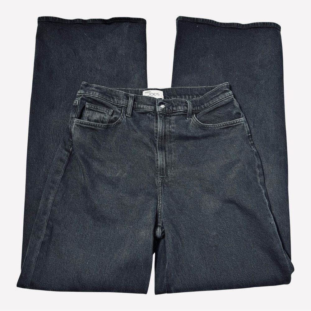 Joe's Joe's The MIA High Rise Wide Leg Black Jeans In Bewitched S Size 31" - 4 Thumbnail