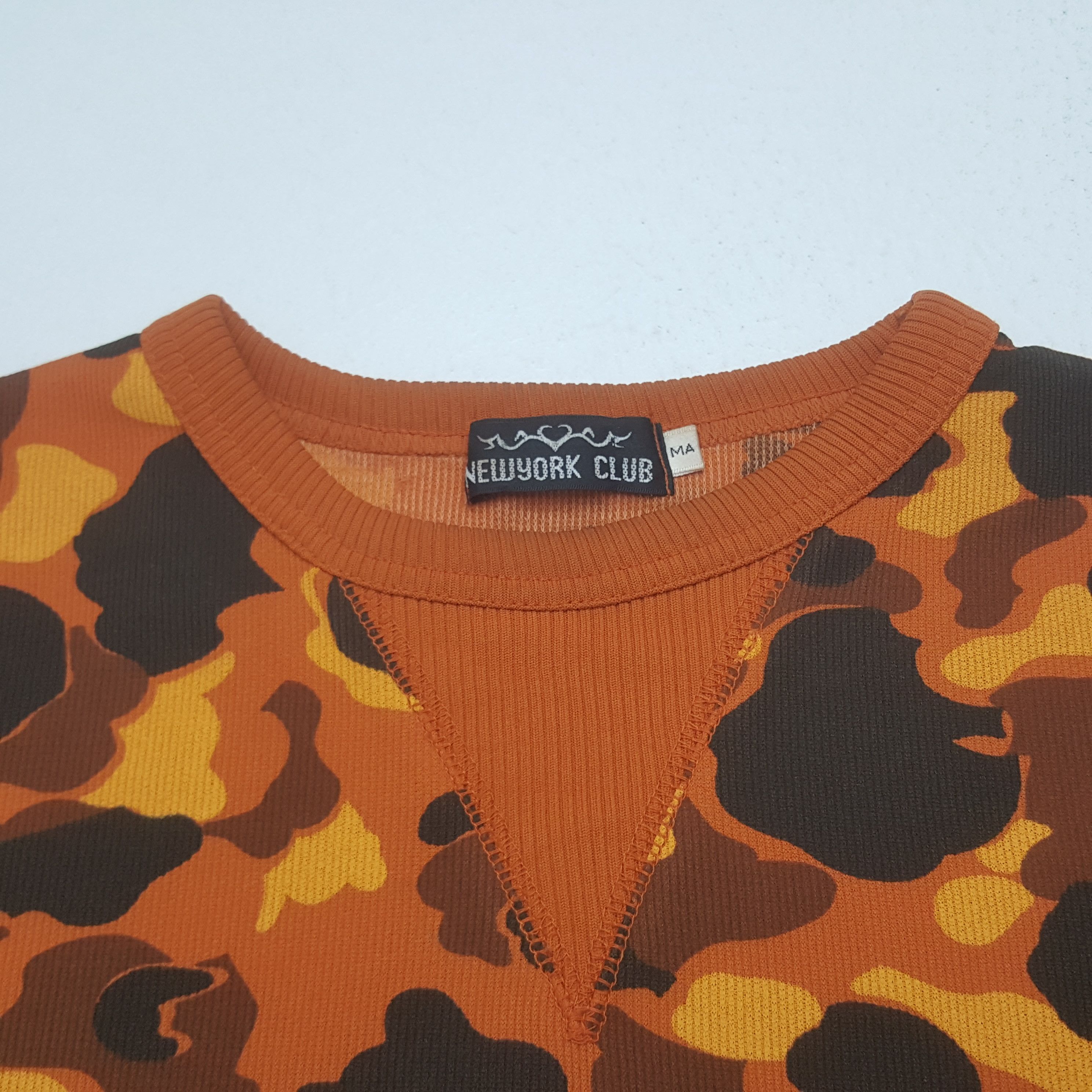 Vintage Vintage New York Club Camo Sweatshirt C320N18 Size US M / EU 48-50 / 2 - 4 Thumbnail
