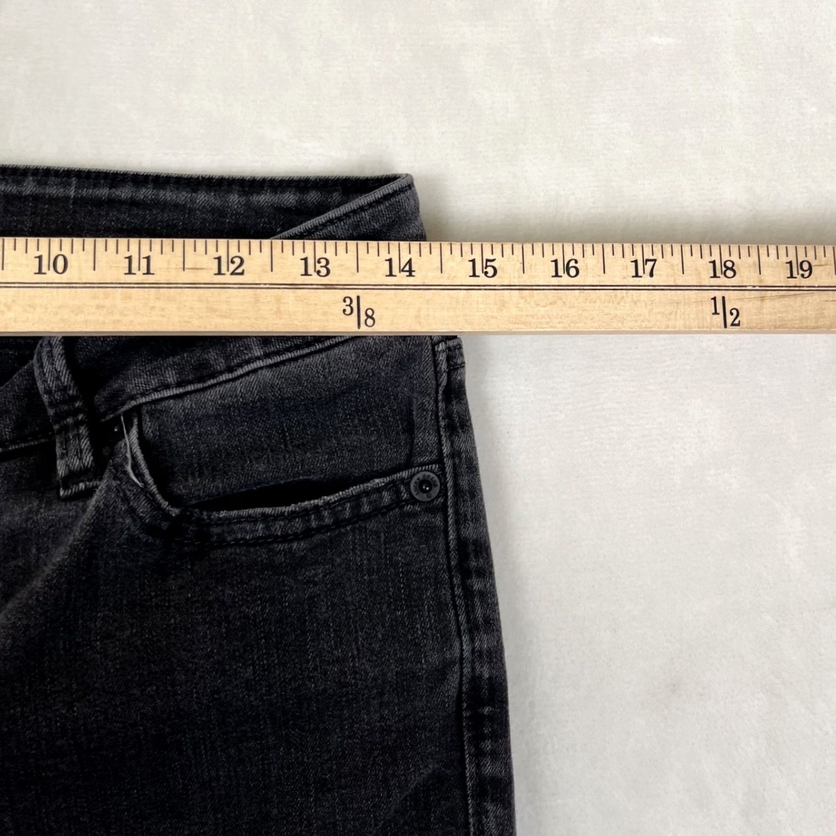 Lucky Brand Lucky Brand Skinny Lolita Jeans - Womens 6/28R Black Dark Wash Denim Distressed Low Rise Slim Size 28" / US 6 / IT 42 - 4 Thumbnail