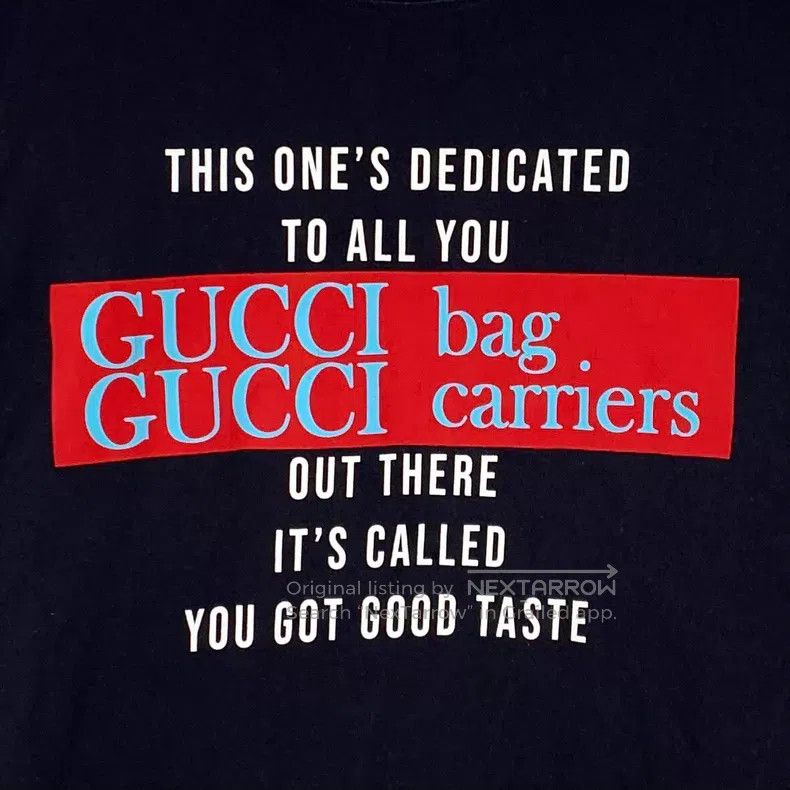 Gucci Gucci 22 Aria-Fashion Aria Series Black Logo Letter Print Size US M / EU 48-50 / 2 - 4 Thumbnail