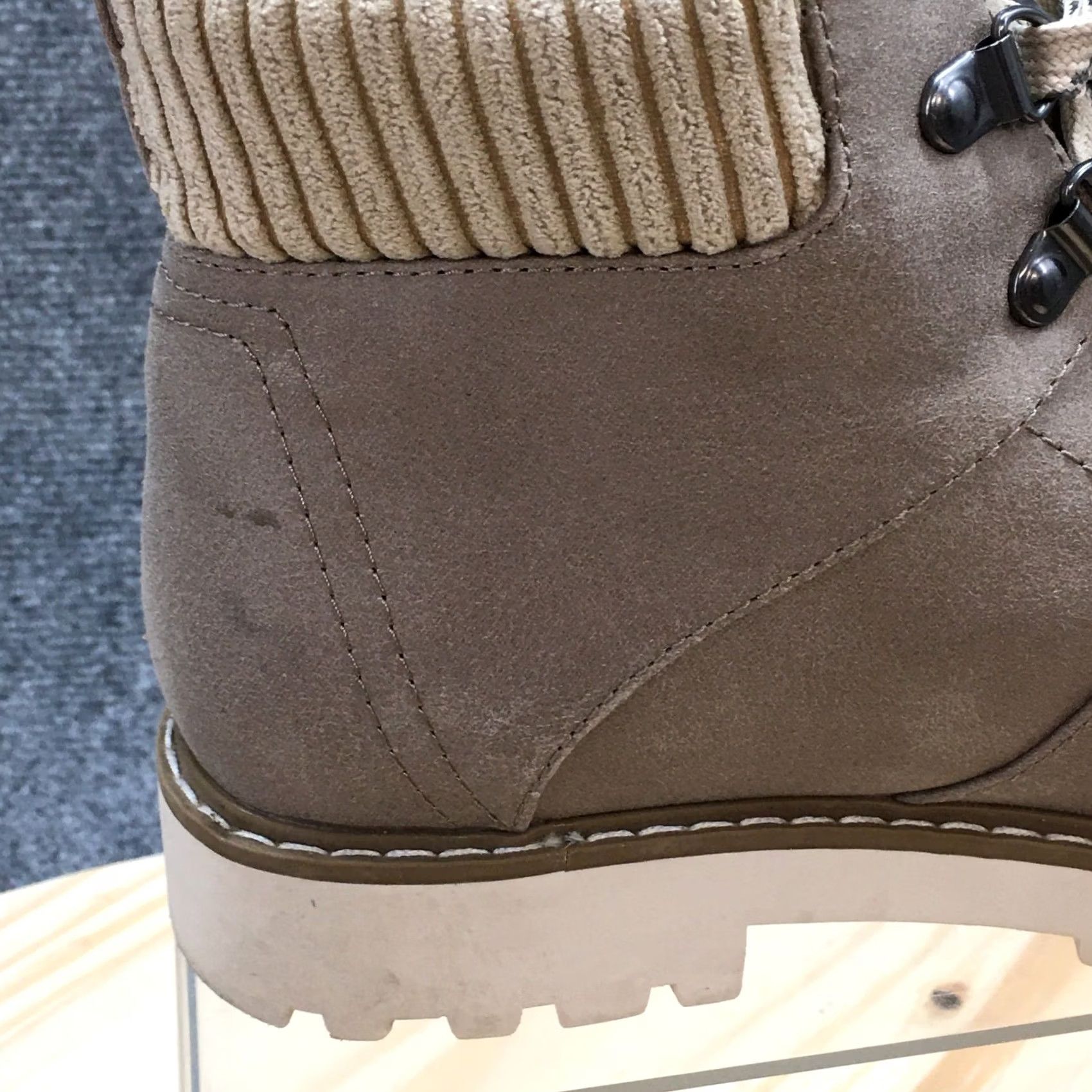 Vintage Cliffs by White Mountain Boots Womens Connie Combat Brown Lace Up Ankle Top 6.5M Casual Shoes Vintage No Size M / US 6-8 / IT 42-44 - 2 Thumbnail