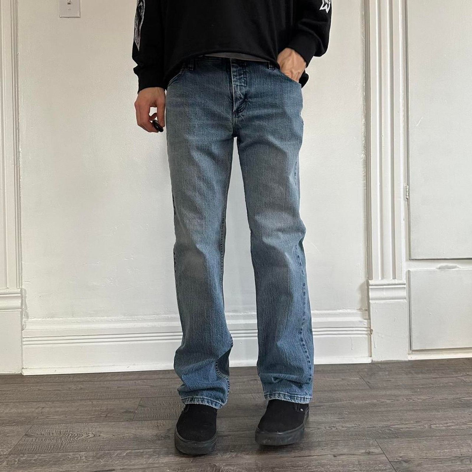 Vintage × Wrangler Vintage Basic Wrangler 20x Worn Denim Blue Jean Pants Size US 30 / EU 46 - 2 Thumbnail