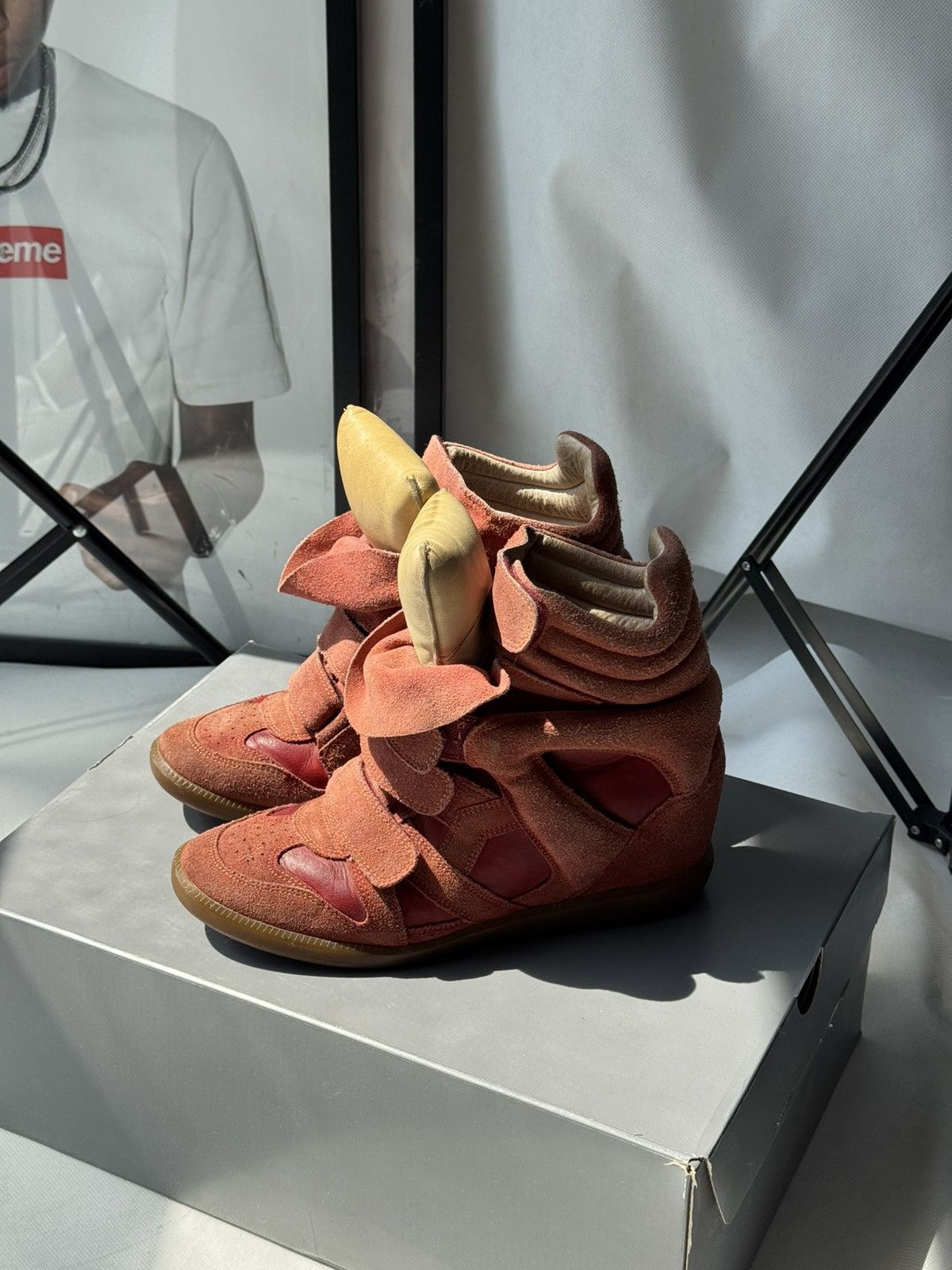 Isabel Marant Isabel Marant Bekett sneakers shoes Washed Suede Wedge Size US 11 / IT 41 - 4 Thumbnail