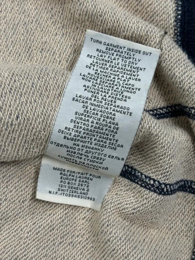 Polo Ralph Lauren 2010s Ralph Lauren Blue Distressed USA Flag Zip-up Hoodie Size US L / EU 52-54 / 3 - 10 Thumbnail