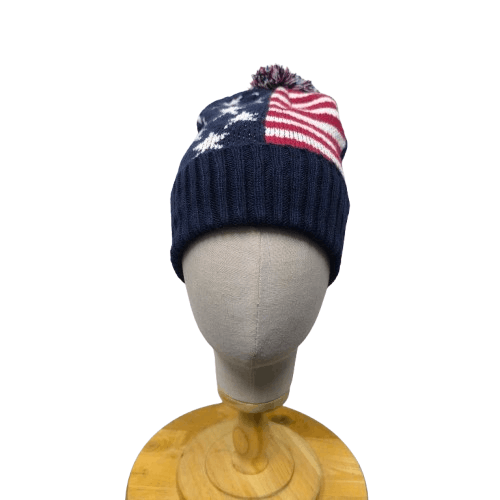 Japanese Brand 🇺🇲 Big usa flag skiwear beanie hat Size ONE SIZE - 1 Thumbnail