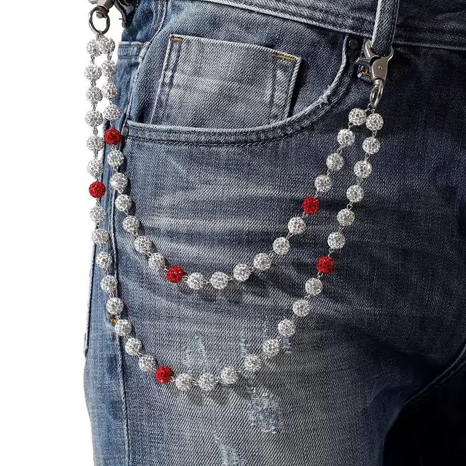 Japanese Brand Rhinestone Pant Chain Size ONE SIZE - 1 Thumbnail
