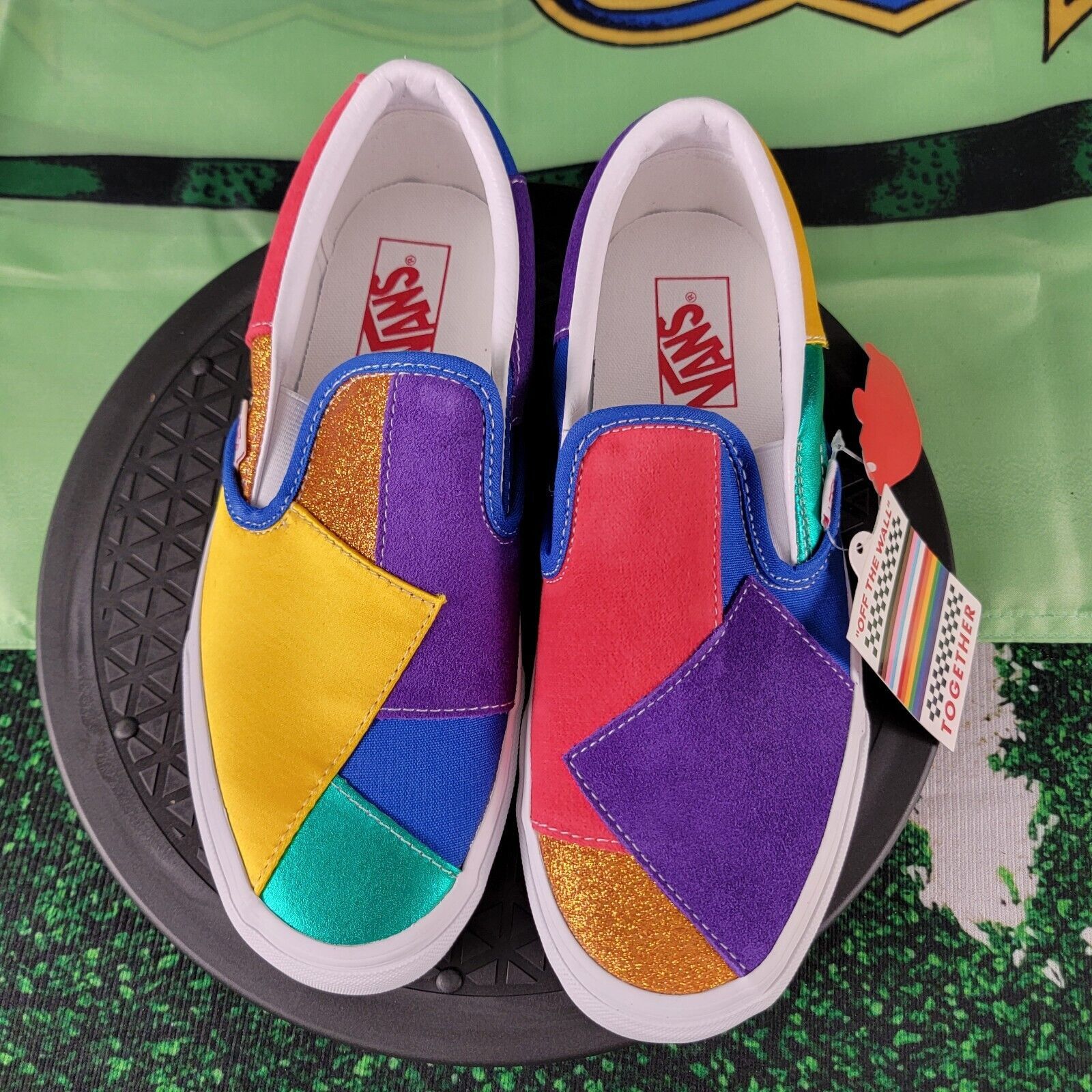 Vans VANS Classic Slip-On Pride (Patchwork) Men Sz 7 Women Sz 8.5 Size US 7 / EU 40 - 5 Thumbnail