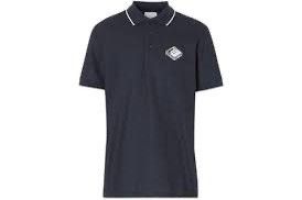 Burberry Burberry Logo Graphic Pique Polo Navy Size US M / EU 48-50 / 2 - 4 Thumbnail