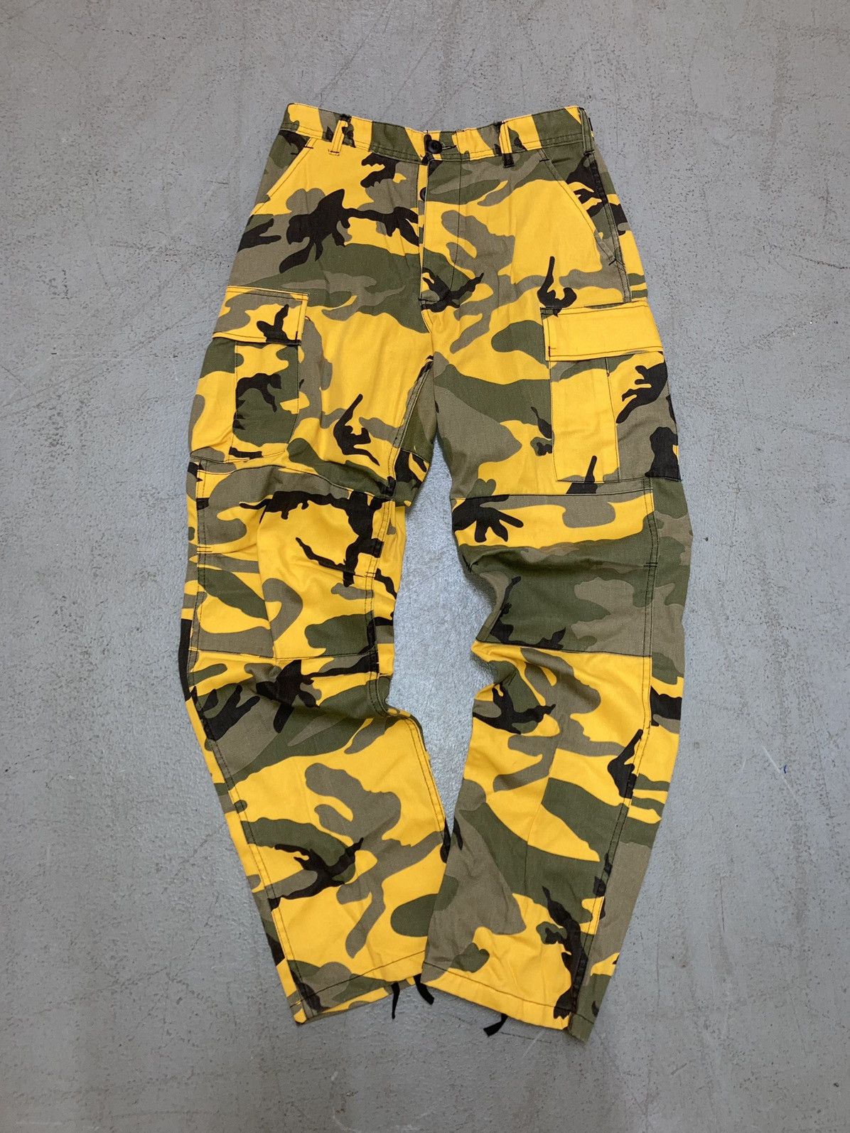 Vintage Crazy Vintage Army Military Jungle Camo Utility Pants Unique