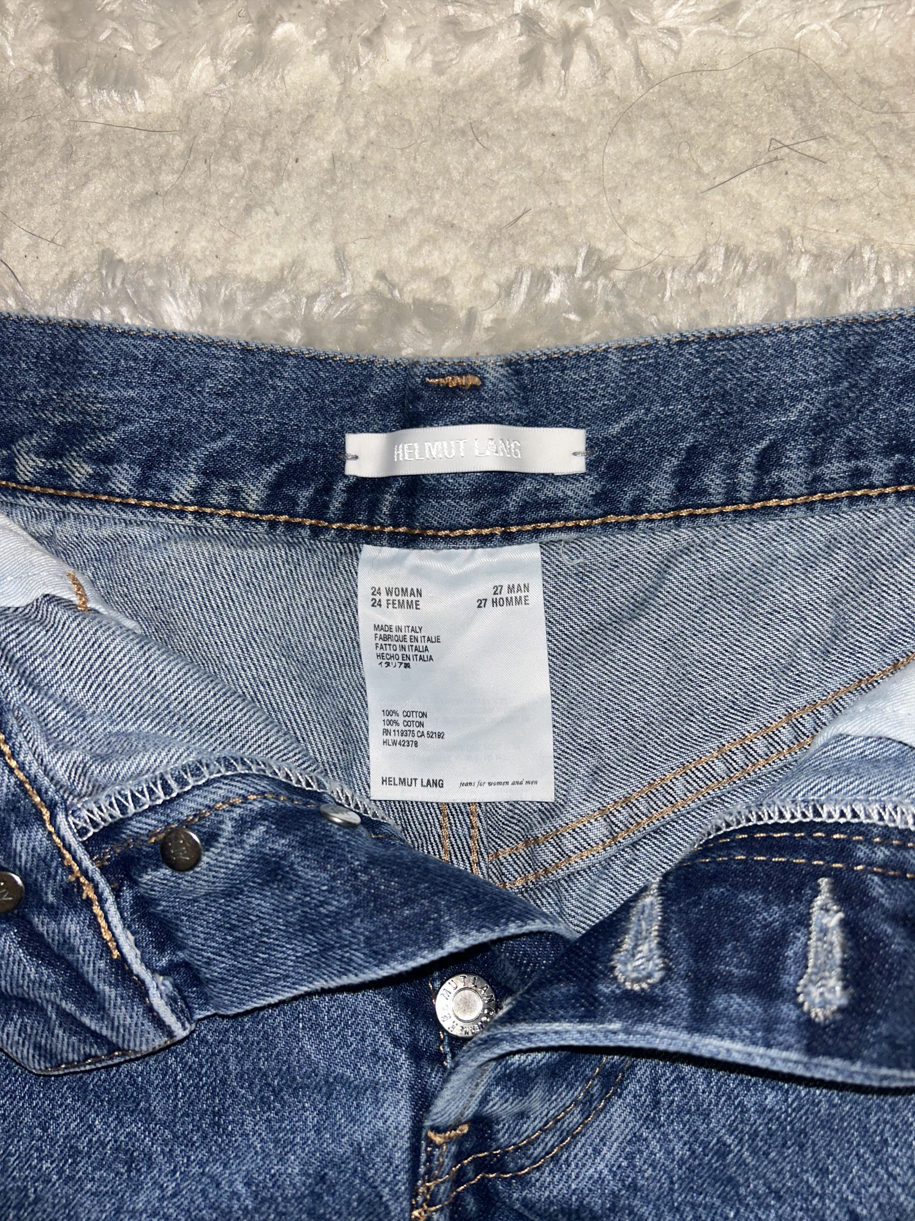 Helmut Lang Never Worn Helmut Lang Vintage High-Waisted Denim Shorts Size 24" / US 00 / IT 34 - 9 Thumbnail