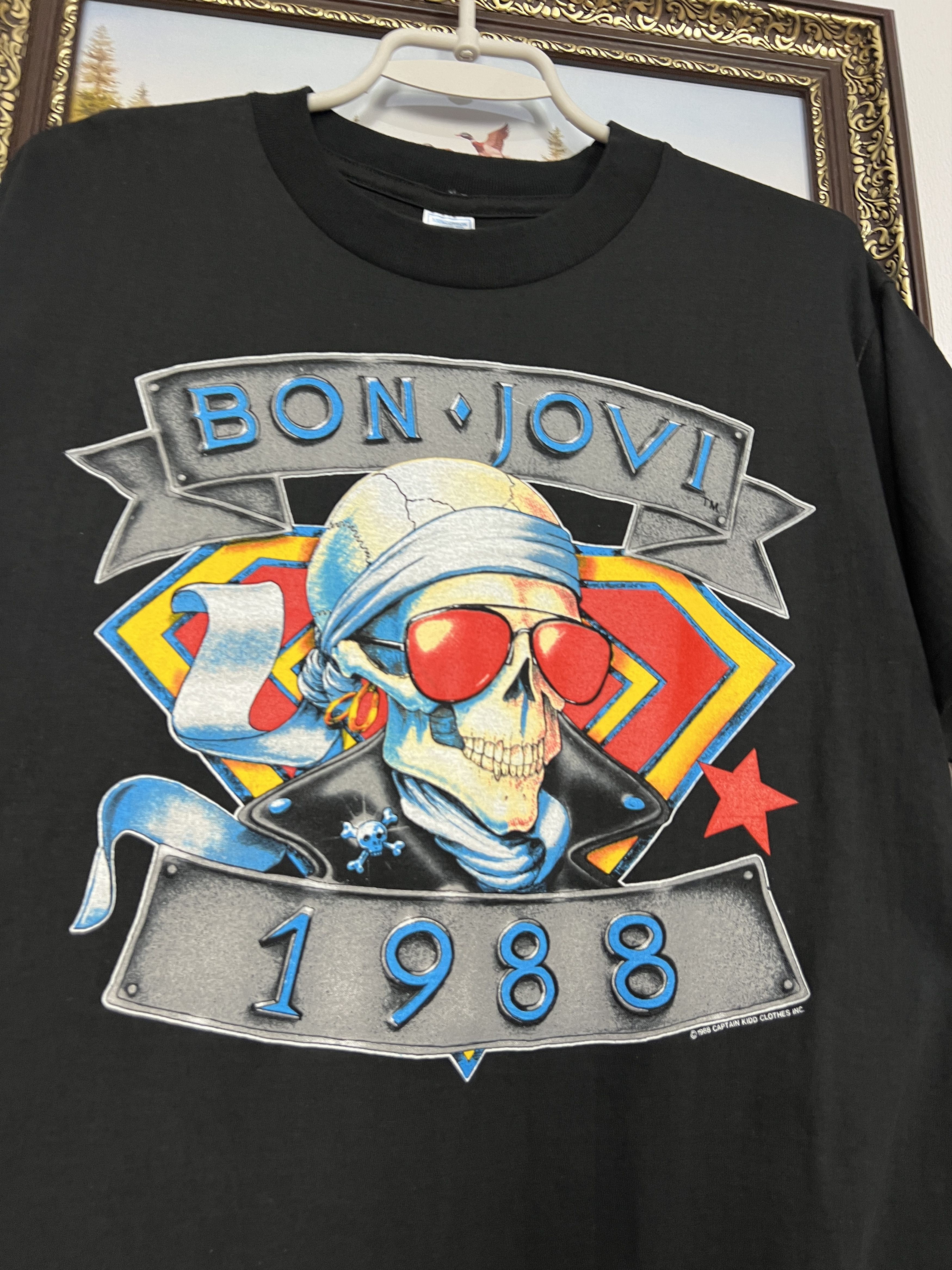 Vintage Bon Jovi The Brotherhood Tour Rock Band Shirt Tee Over Print Size US L / EU 52-54 / 3 - 5 Thumbnail