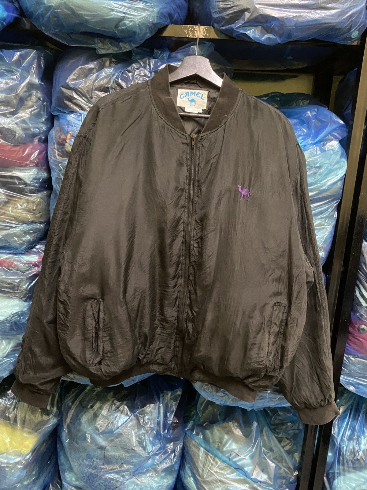camel active VINTAGE CAMEL SILK BOMBER JACKET Size US XL / EU 56 / 4 - 1 Thumbnail