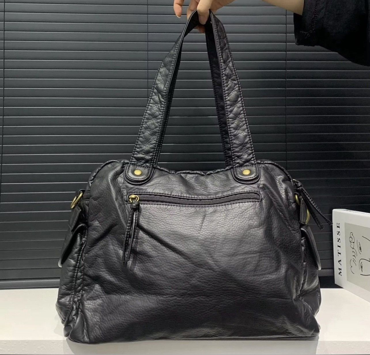 Japanese Brand × Vintage Ladies multiple poket bag pu leathers Size ONE SIZE - 2 Thumbnail