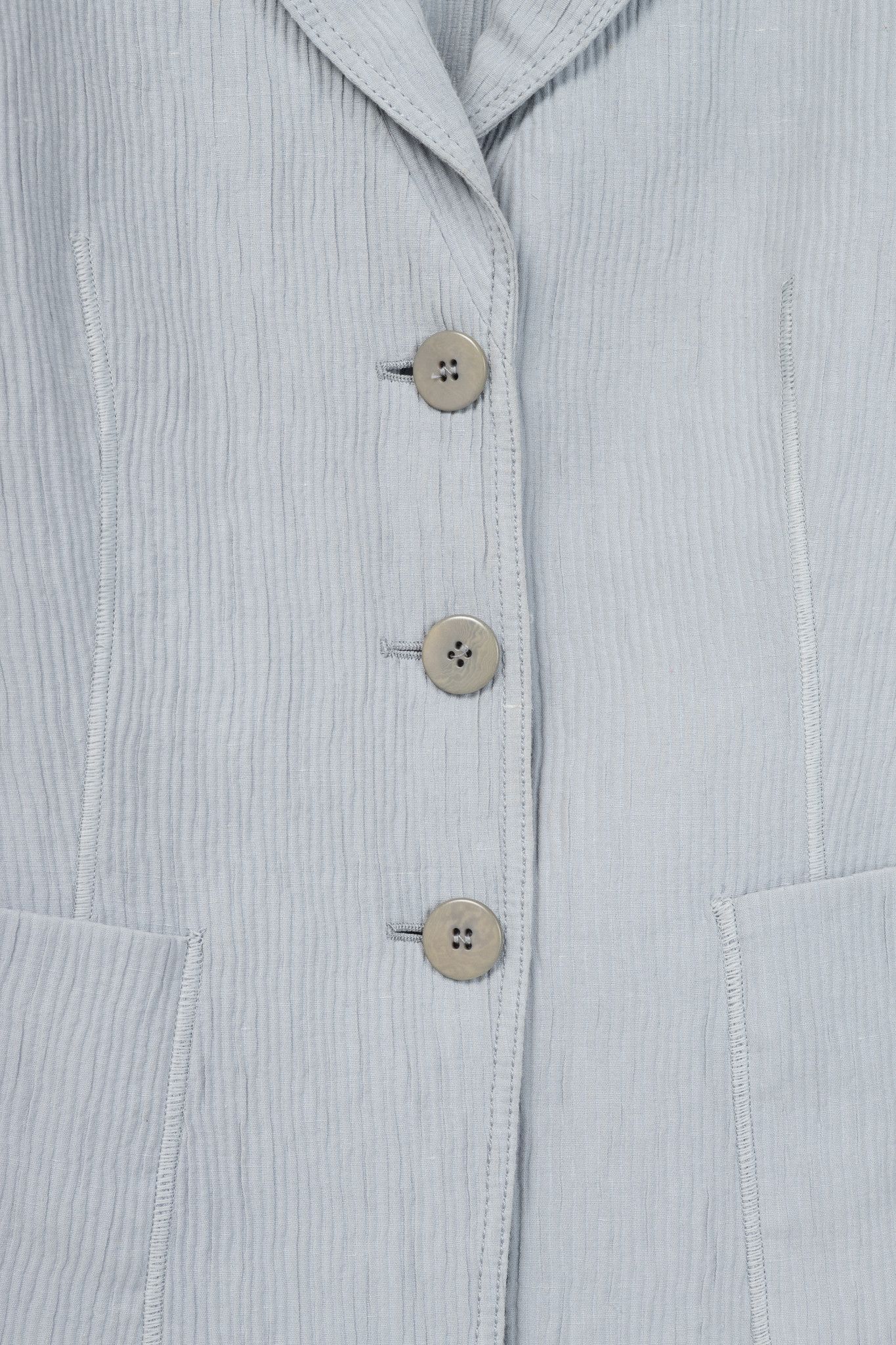 Armani Collezioni Armani Collezioni Cotton & Linen-Blend Textured Blazer Size M / US 6-8 / IT 42-44 - 7 Thumbnail