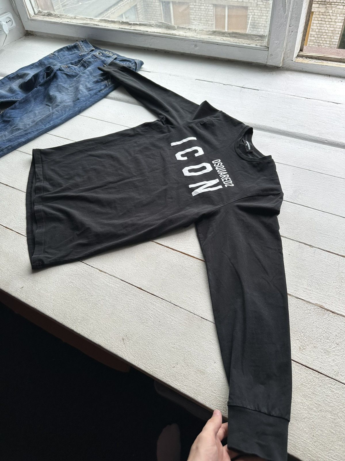 Other 🚨 Dsquared 2 black big logo ICON LONGSLEEVE Rare y2k Size US S / EU 44-46 / 1 - 3 Thumbnail