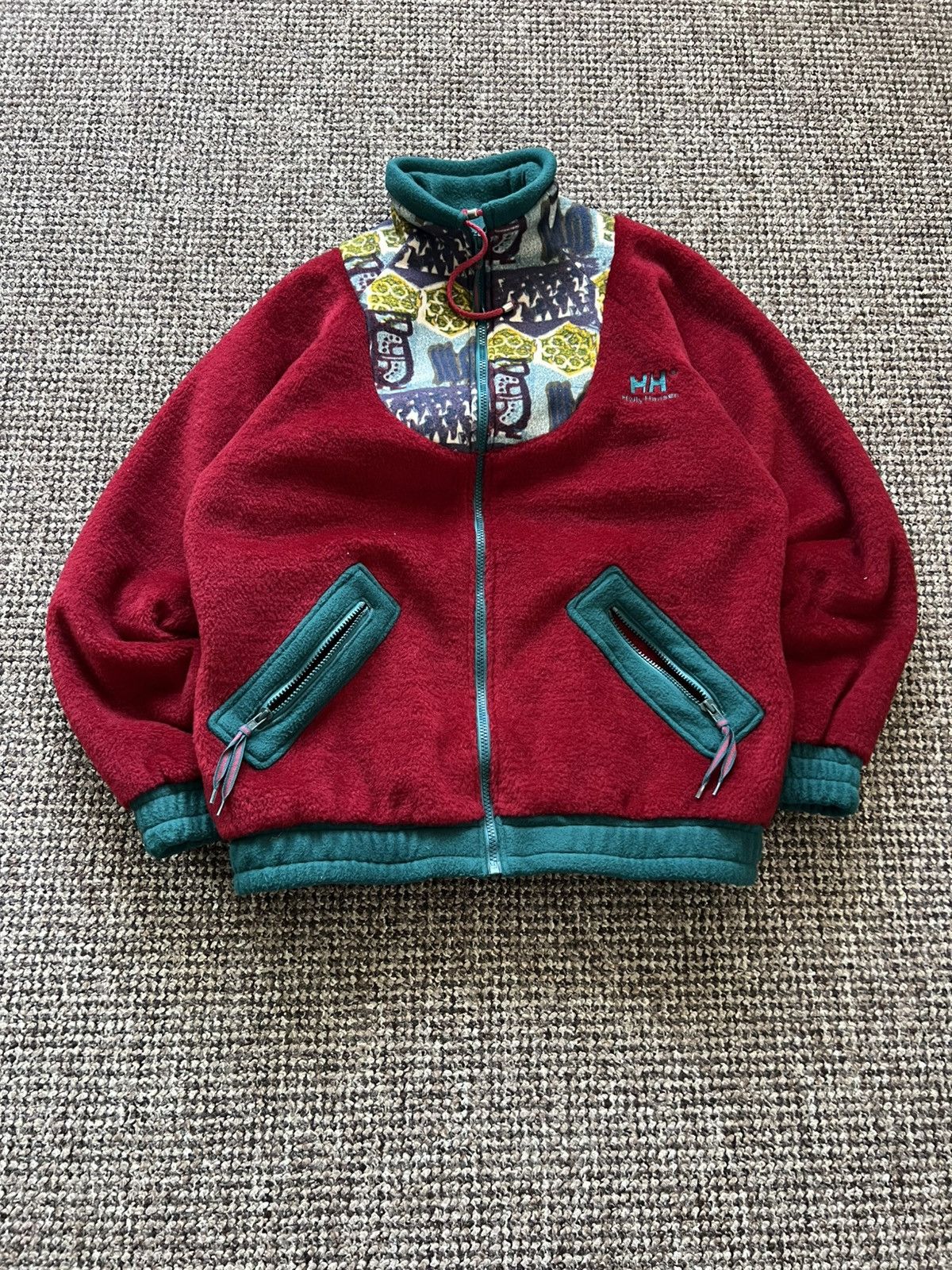 Helly Hansen Vintage 90s Helly Hansen Zip Up Fleece Jacket Size US M / EU 48-50 / 2 - 2 Thumbnail