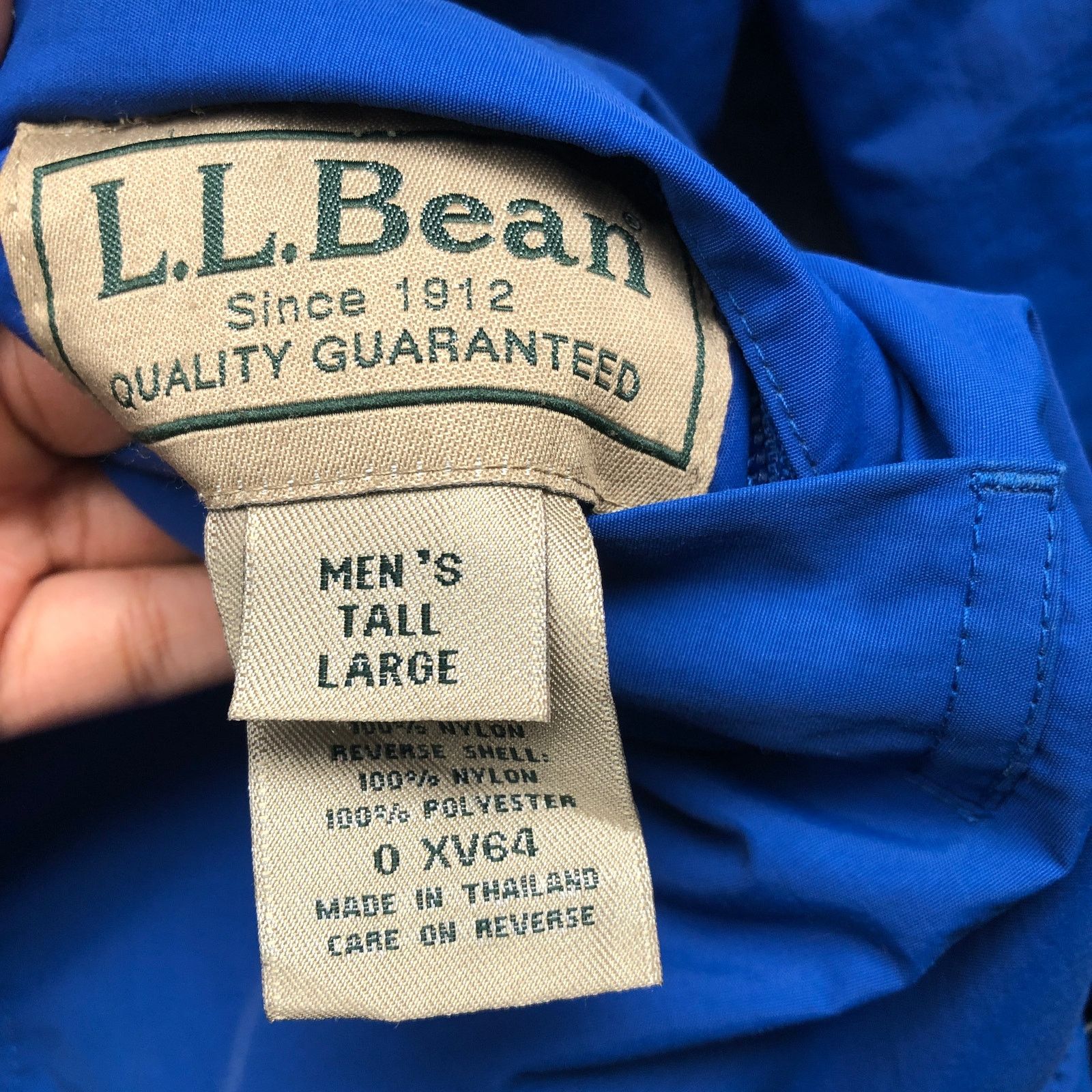 L.L. Bean LL Bean Fleece Nylon Reversible Jacket Mens Large Tall LT Size US L / EU 52-54 / 3 - 4 Thumbnail