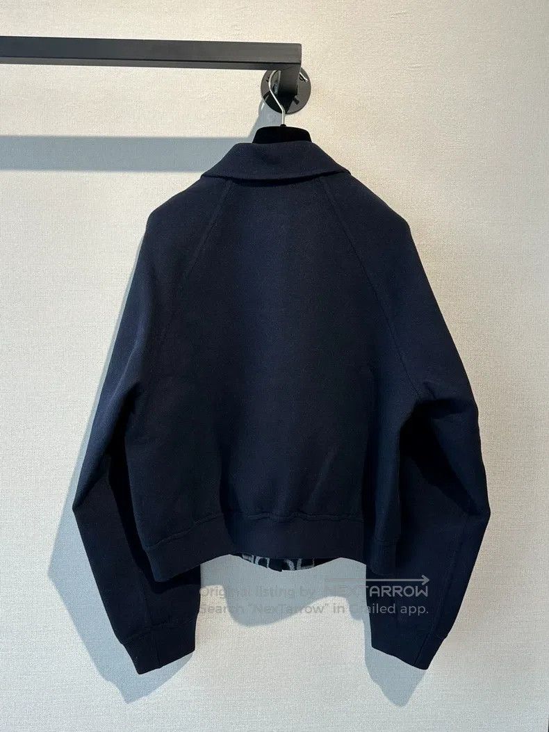 Hermes Hermes Navy Pig Nose Wool Jacket Size XS / US 0-2 / IT 36-38 - 4 Thumbnail