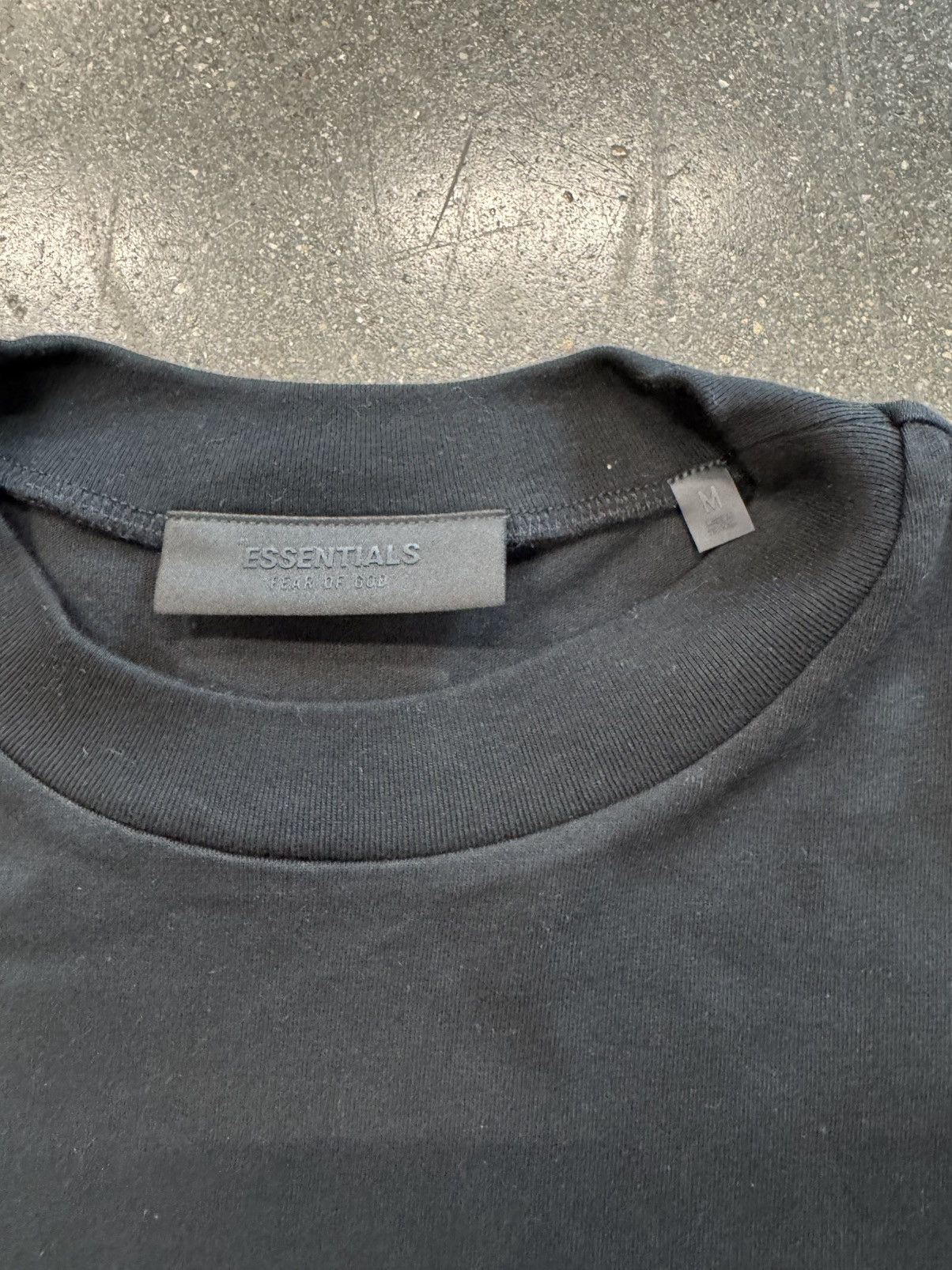 Fear of God Fear of God Essentials Jersey Crewneck Tee Black Size US M / EU 48-50 / 2 - 2 Thumbnail