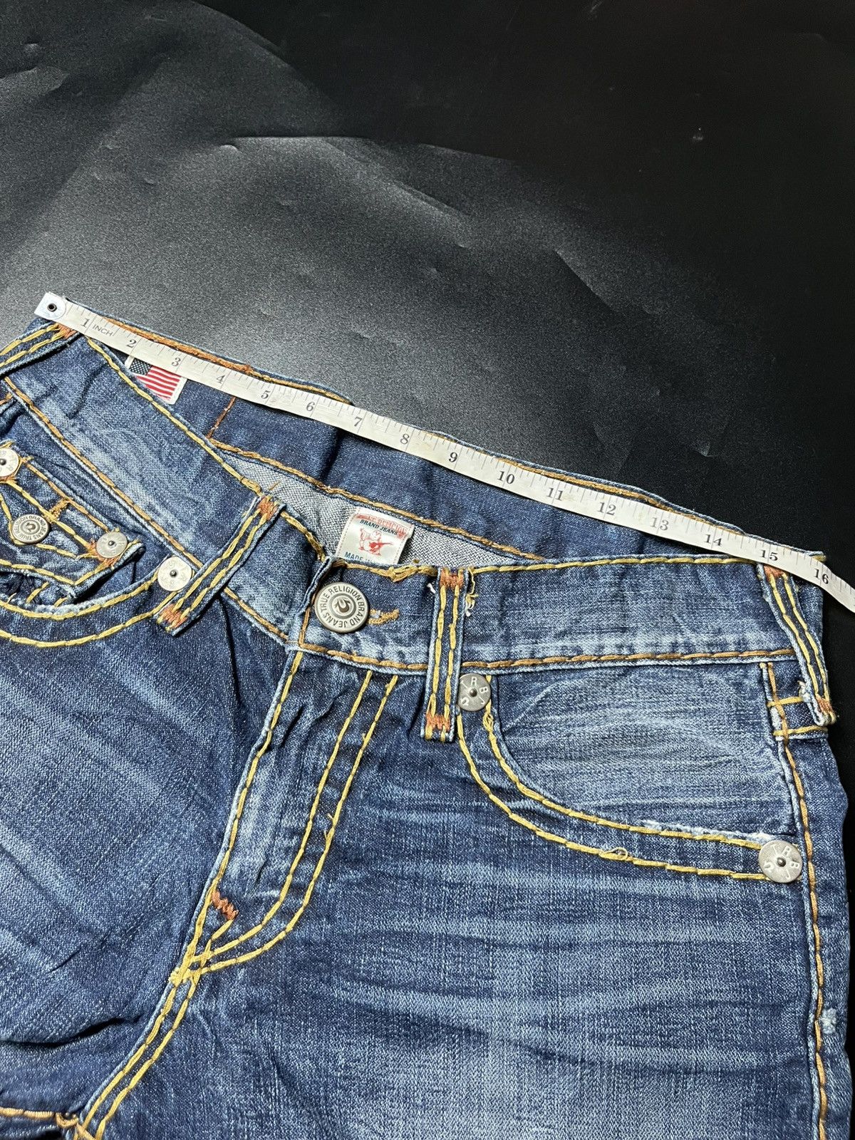 If Six Was Nine TRUE RELIGION TRUE FLARE JEANS Size US 31 - 17 Thumbnail
