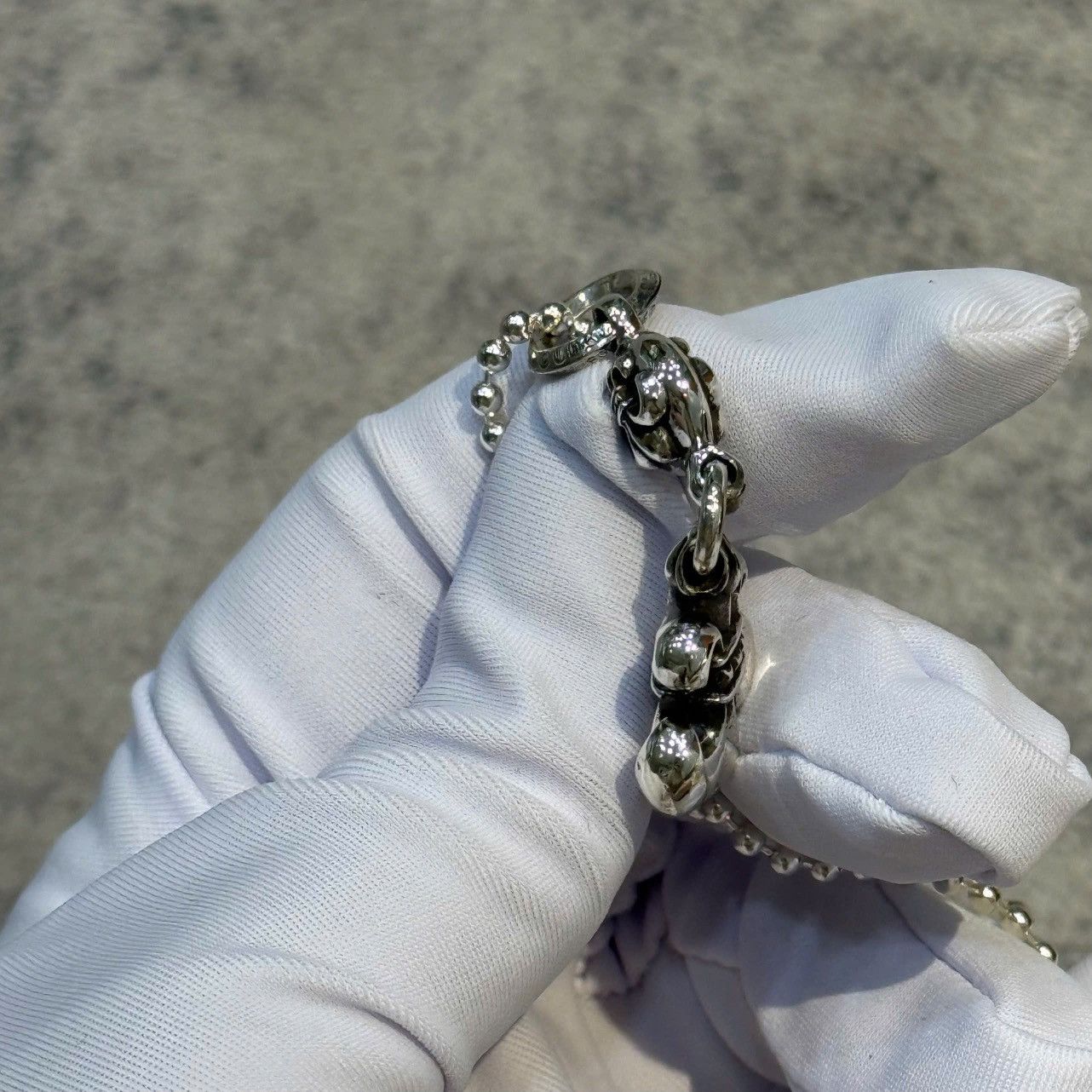 Chrome Hearts Chrome Hearts One Ball BS Fleur Silver Necklace Size ONE SIZE - 5 Thumbnail