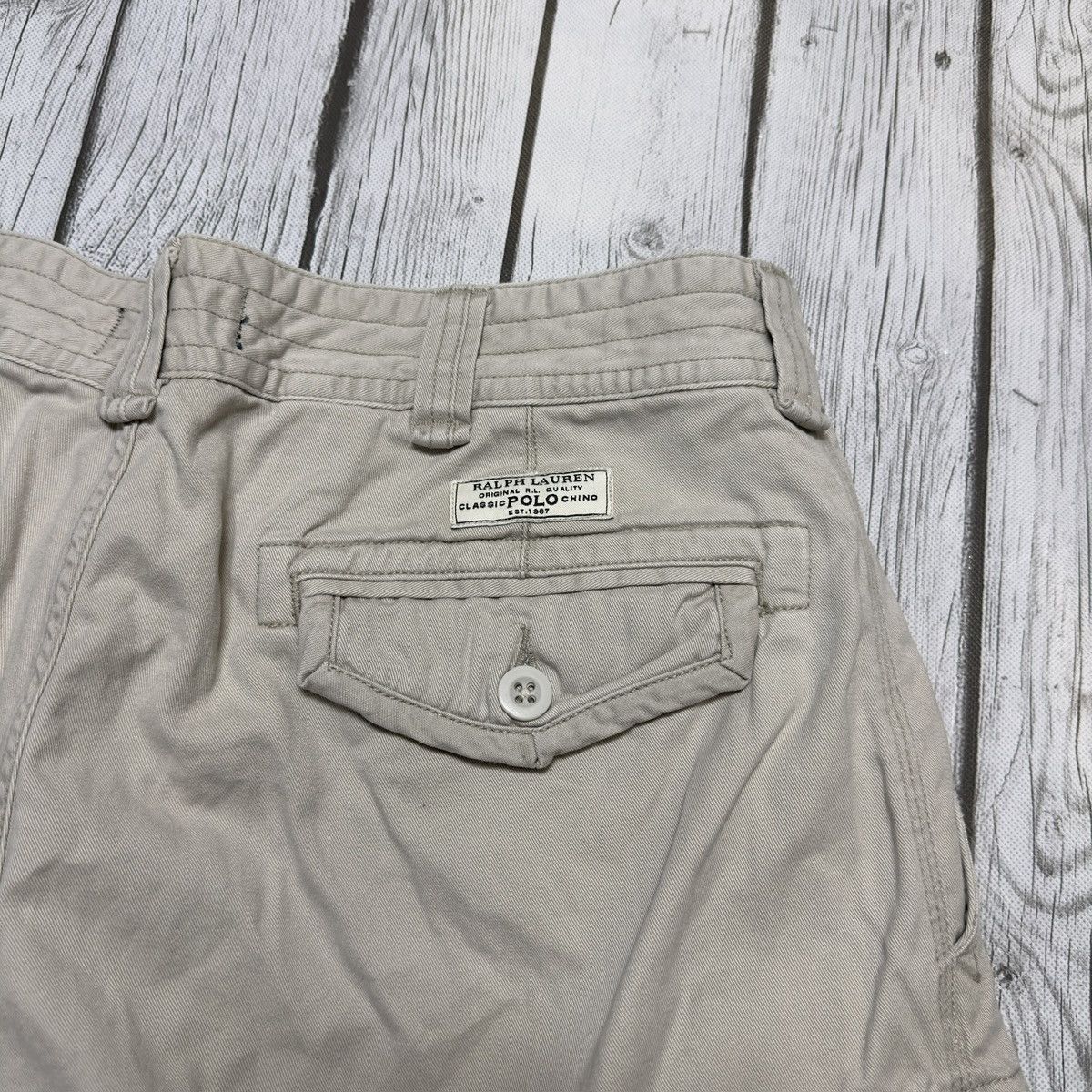 Polo Ralph Lauren × Vintage Vintage Polo cargo shorts Size US 36 / EU 52 - 4 Thumbnail