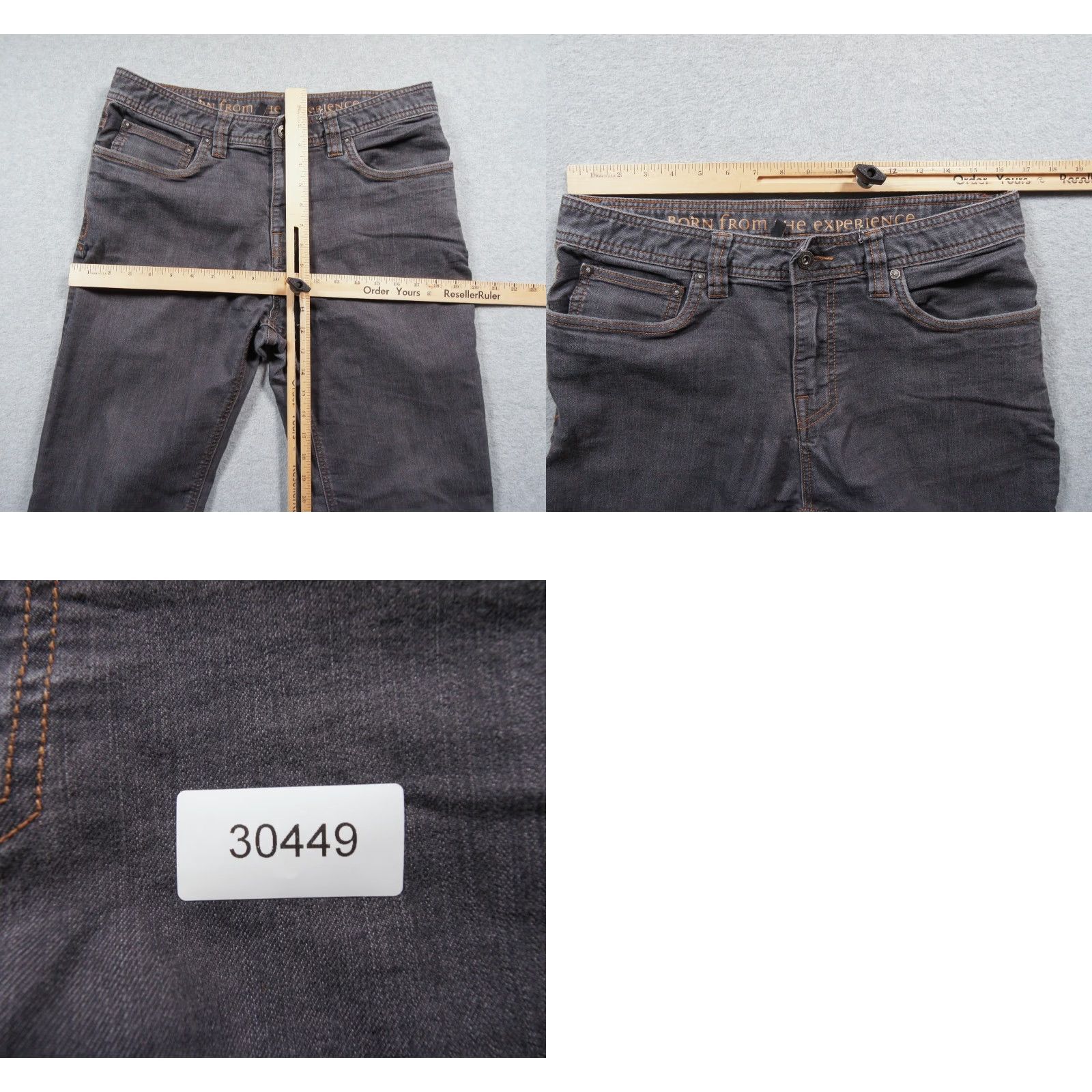 Prana Prana Jeans Mens 33x32 Gray Denim Slim Fit Stretch Outdoors Casual Adult Size US 33 - 10 Thumbnail