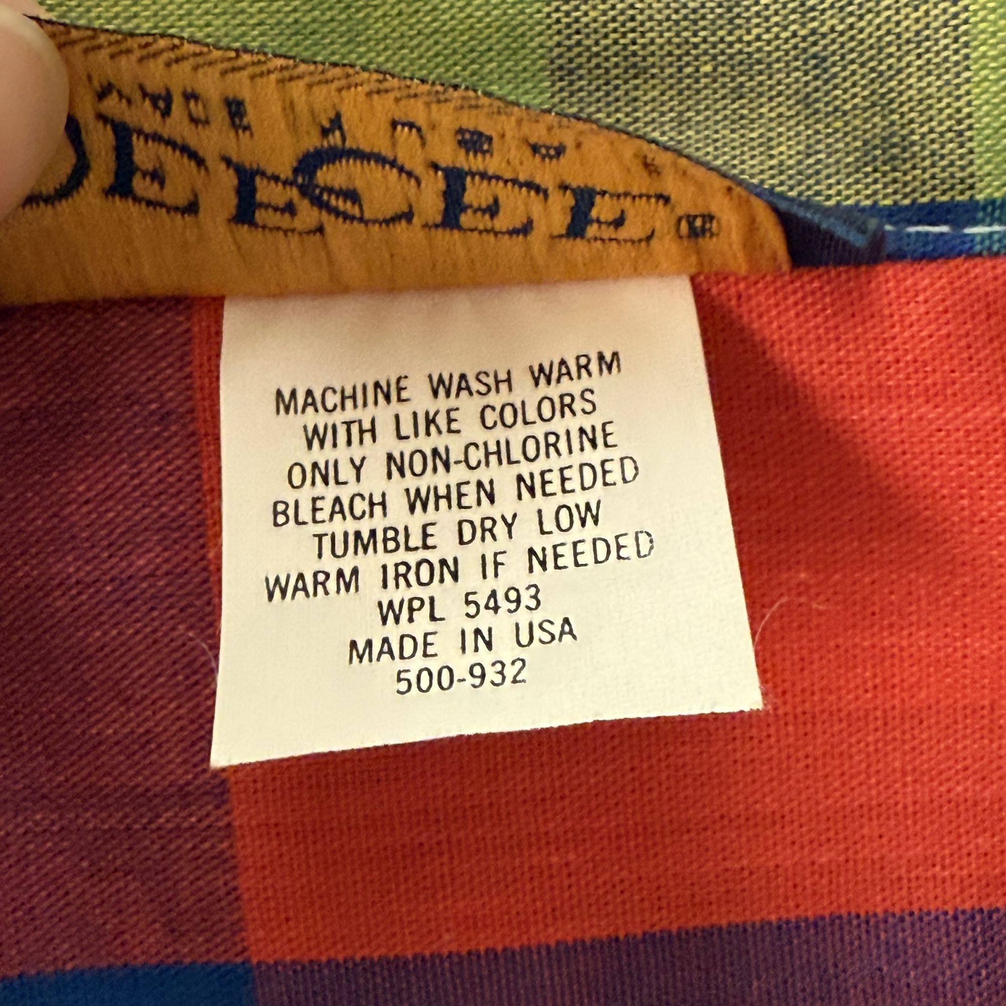 Other NOS NWT Vintage 80's Dee Cee USA Rainbow Spring PLAID Shirt Size S / US 4 / IT 40 - 4 Thumbnail