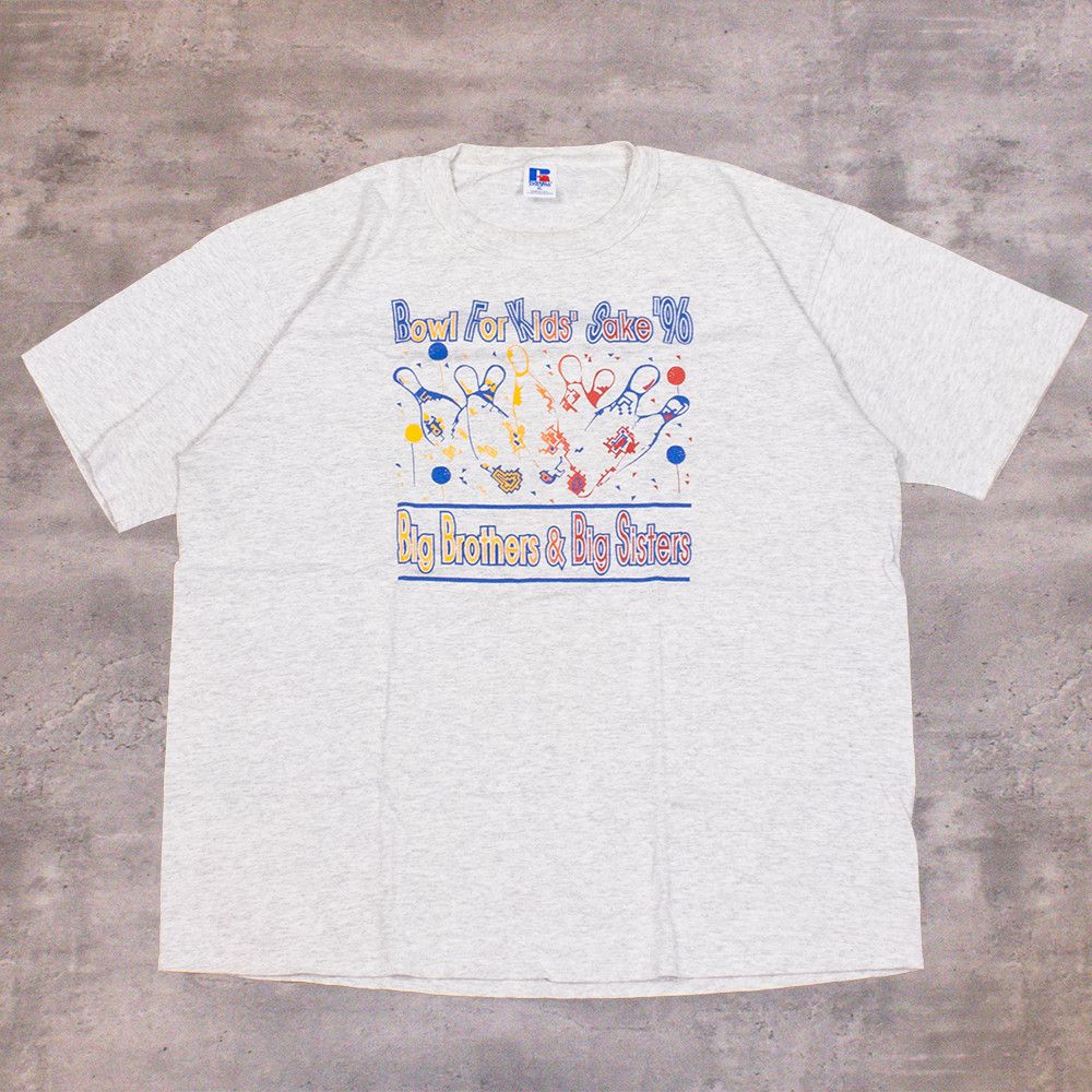 Coca Cola × Russell Athletic × Vintage Vintage 1996 Russell Athltic Bowel For Kids Single Stitch Heather Gray Tee Size US XL / EU 56 / 4 - 1 Thumbnail