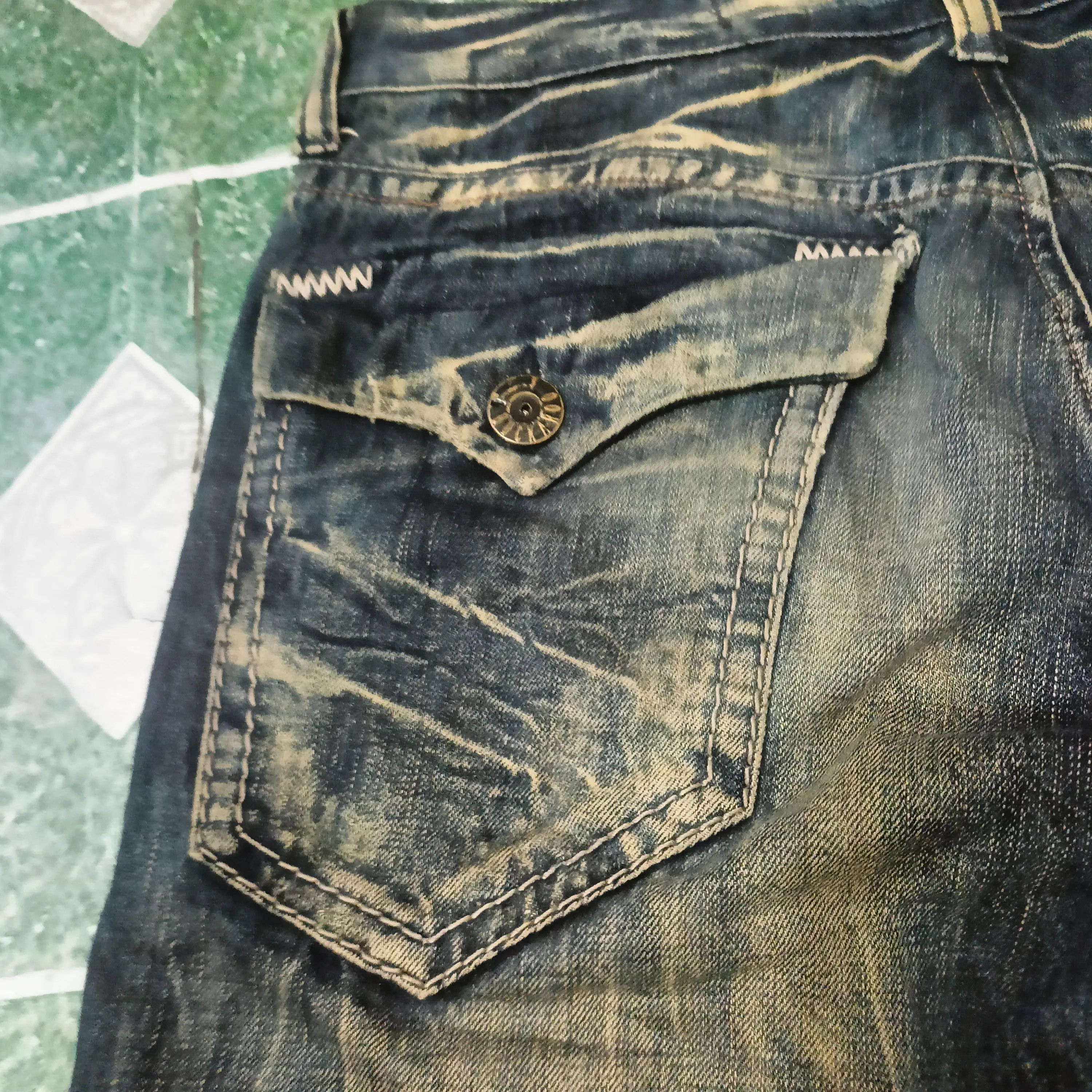 If Six Was Nine 90s Buckaroo jeans flared distressed jeans bootcut Size US 32 / EU 48 - 16 Thumbnail