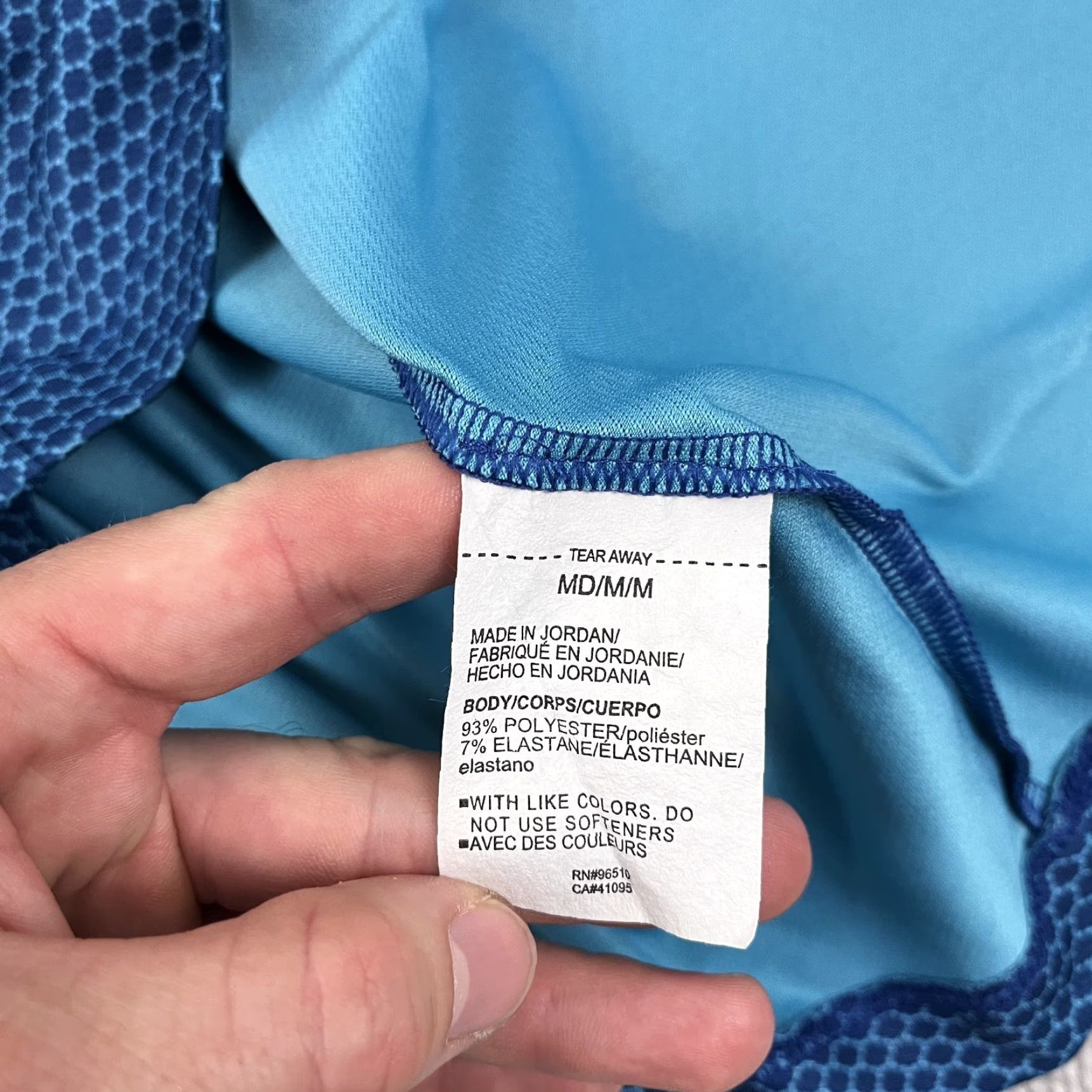 Under Armour Under Armour Polo Shirt Mens Medium Blue Honeycomb Print Golf Activewear Short Sleeve Regular Fit Size US M / EU 48-50 / 2 - 4 Thumbnail