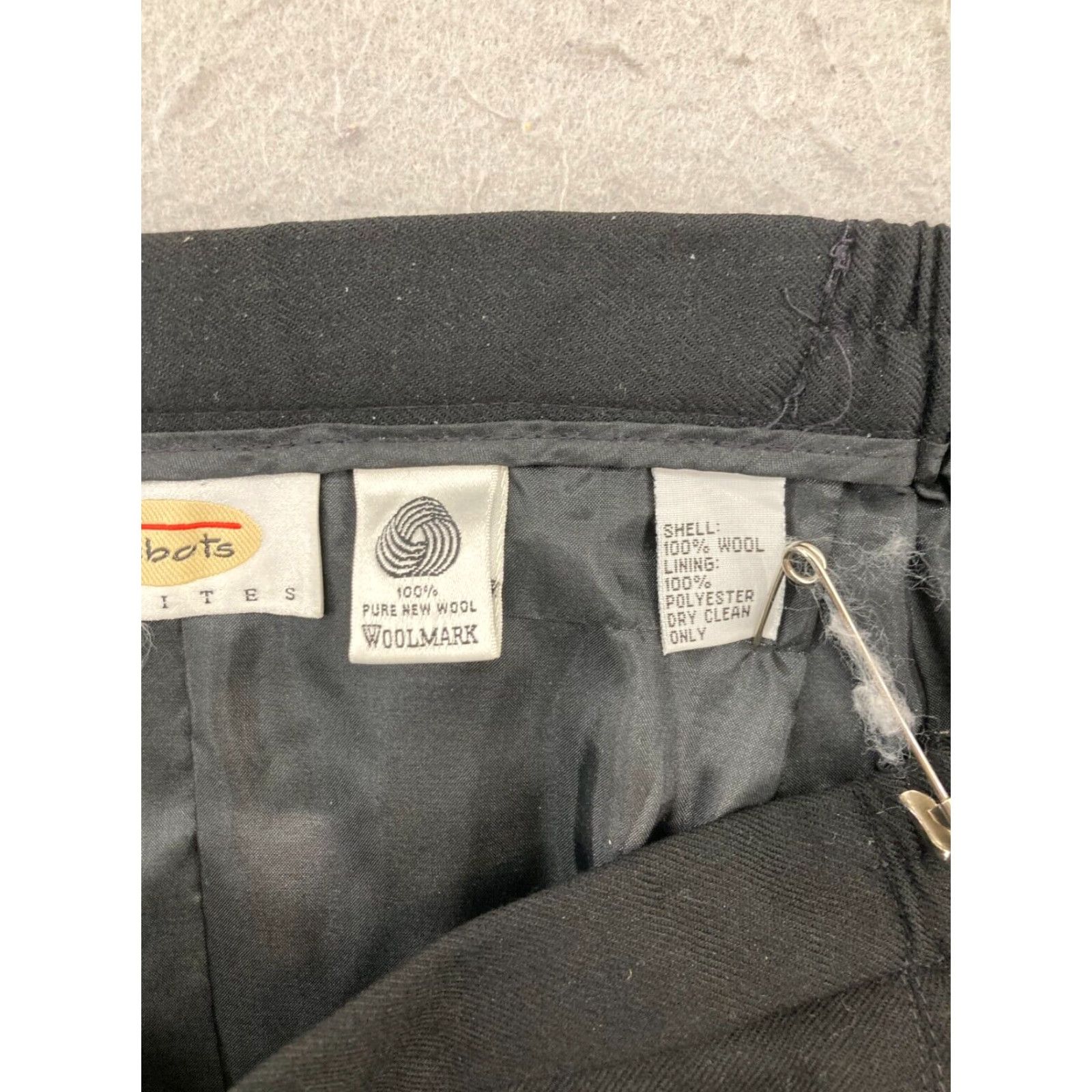 Talbots VINTAGE Talbots Skirt 12W Black Wool USA MADE Size 34" / US 12 / IT 48 - 6 Thumbnail