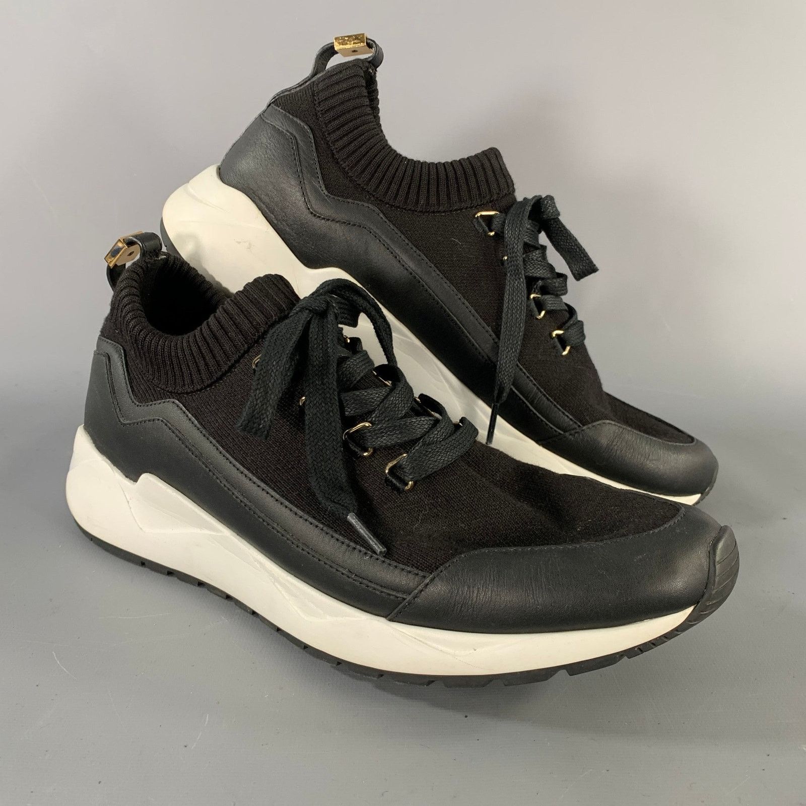 Buscemi BUSCEMI Size 11 Black Knit Lace Up Lace Up Shoes Size US 11 / IT 41 - 1 Thumbnail