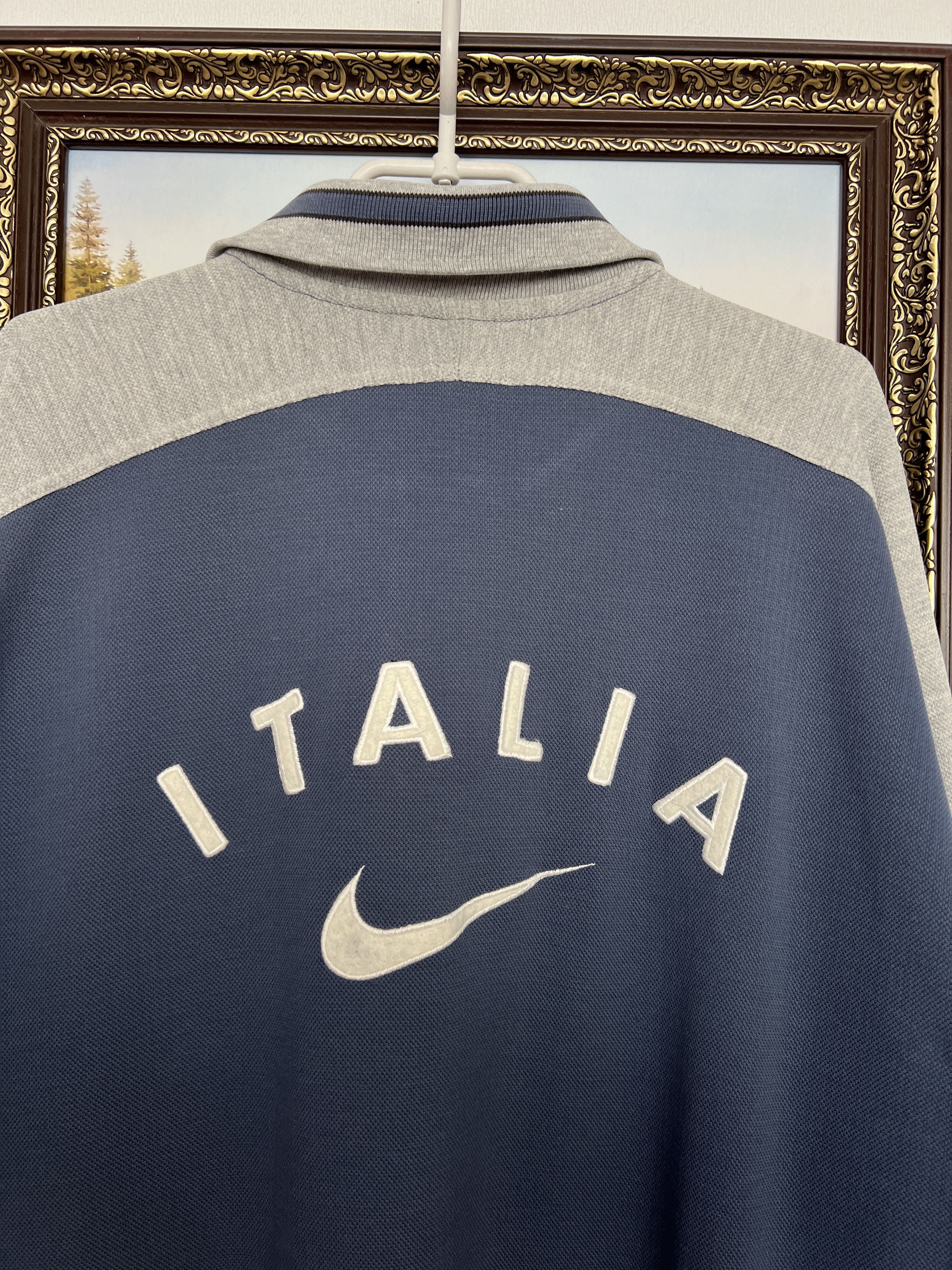 Nike Vintage 90's Nike Italy Football Sweatshirt Soccer Track Top Size US L / EU 52-54 / 3 - 12 Thumbnail