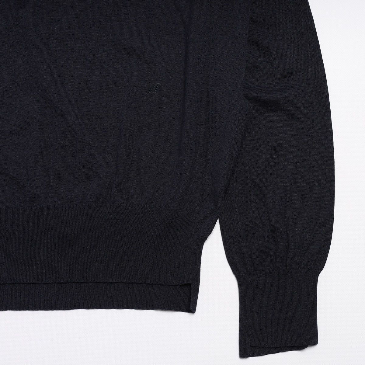 Acne Studios Acne Studios Navy Sweater Logo Pullover Cotton Size US S / EU 44-46 / 1 - 2 Thumbnail
