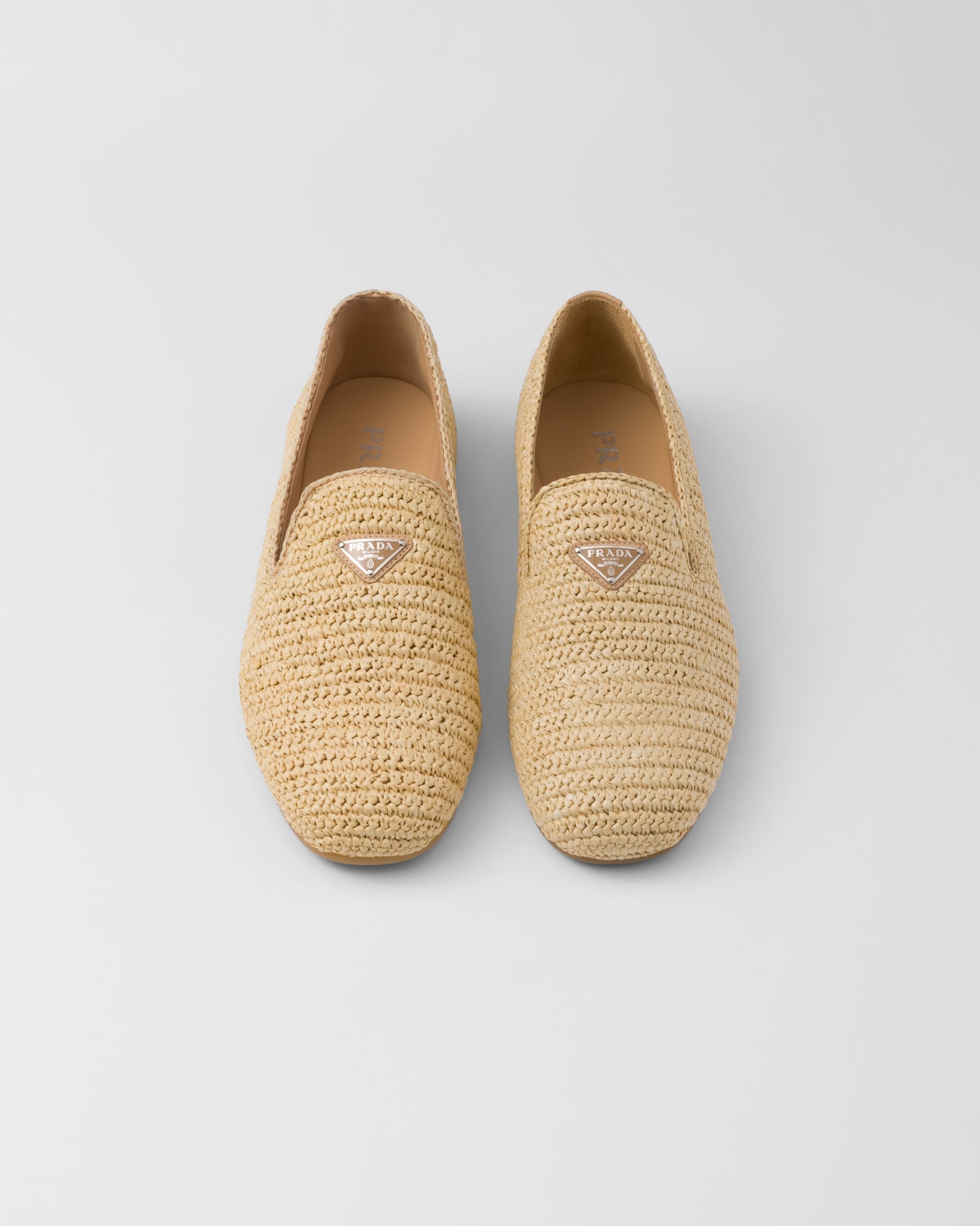 Prada o1bcso1str1025 Crochet Slip-On Shoes in Beige Size US 9 / EU 42 - 4 Thumbnail