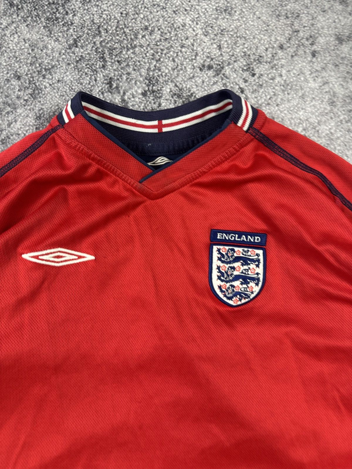 Umbro Vintage Umbro England Soccer Jersey Blokecore Double Side XS Size US XS / EU 42 / 0 - 6 Thumbnail