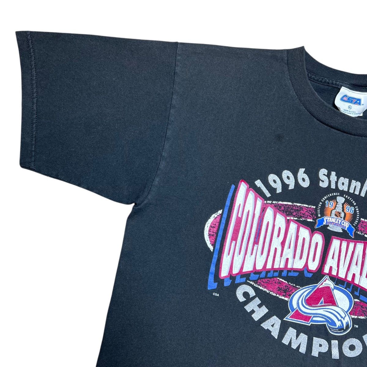 NHL 96 NHL Colorado Avalanche Stanley Cup Champions Graphic Tee Size US XL / EU 56 / 4 - 5 Thumbnail