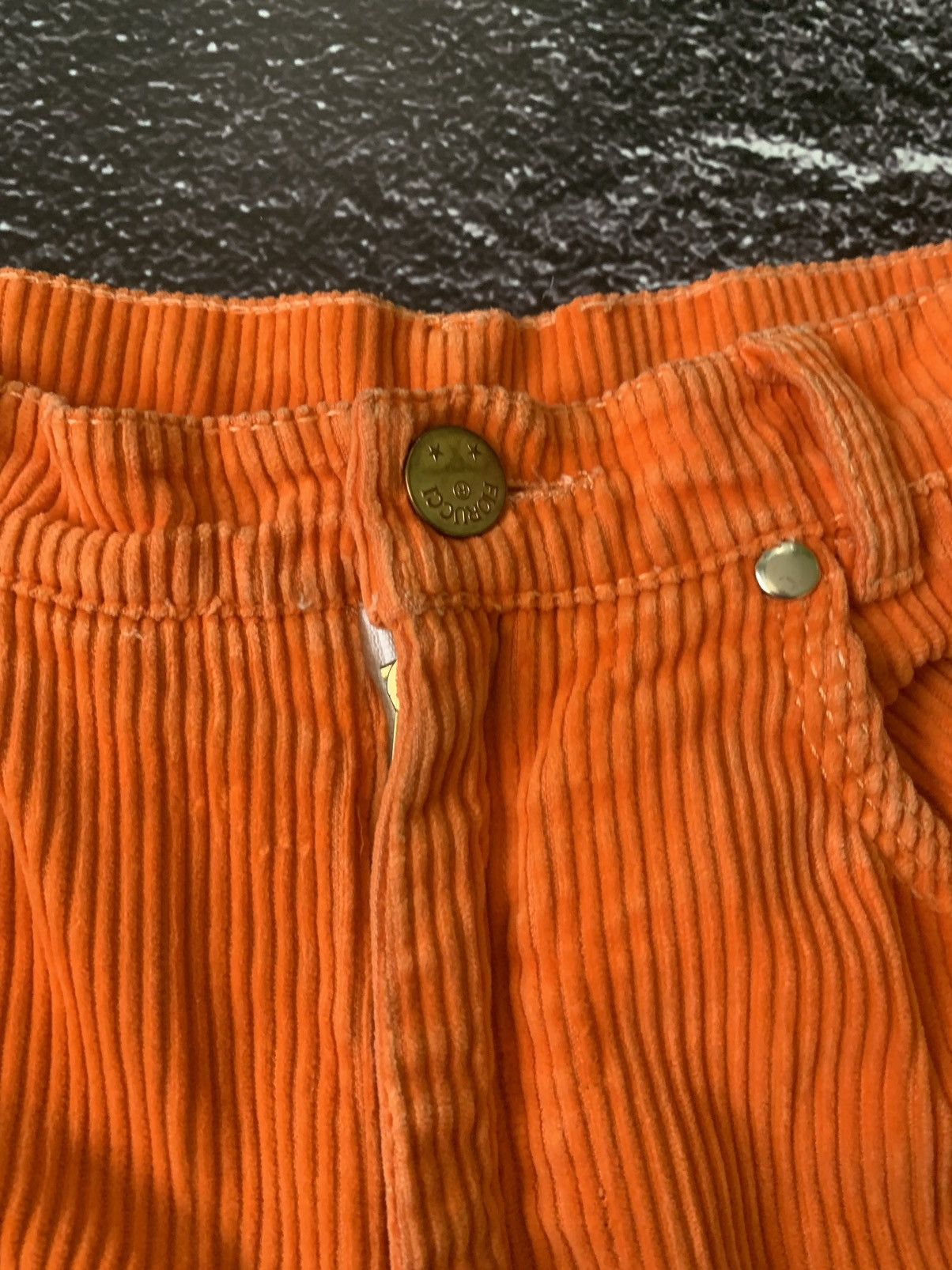 Fiorucci Fiorucci Corduroy Orange Velvet Trousers Safety Jeans Size 25" / US 0 / IT 36 - 13 Thumbnail