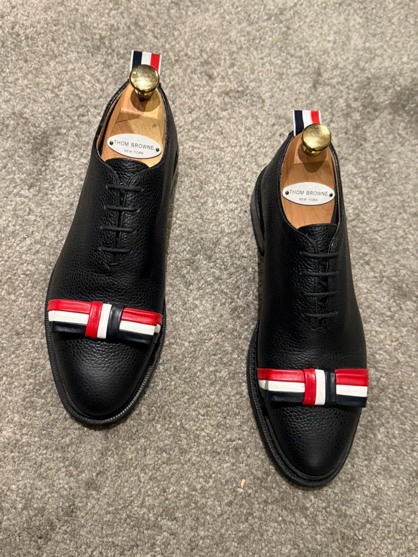 Thom Browne Thom Browne Classic Black Bow Leather Shoes Size38 Size US 7.5 / IT 37.5 - 5 Thumbnail