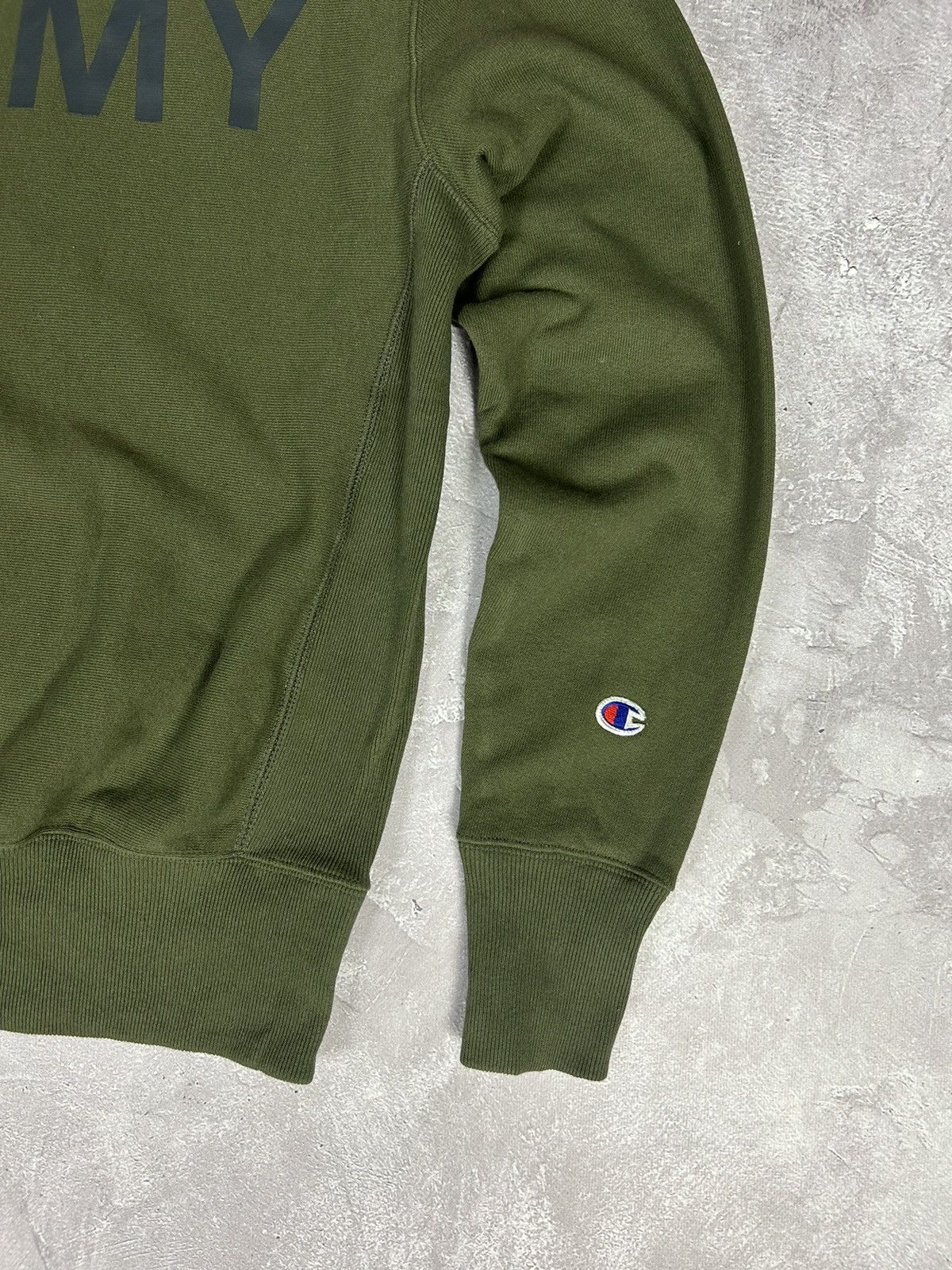 Champion × Vintage Vintage Champion ARMY Khaki Sweatshirt Size S Size US S / EU 44-46 / 1 - 3 Thumbnail
