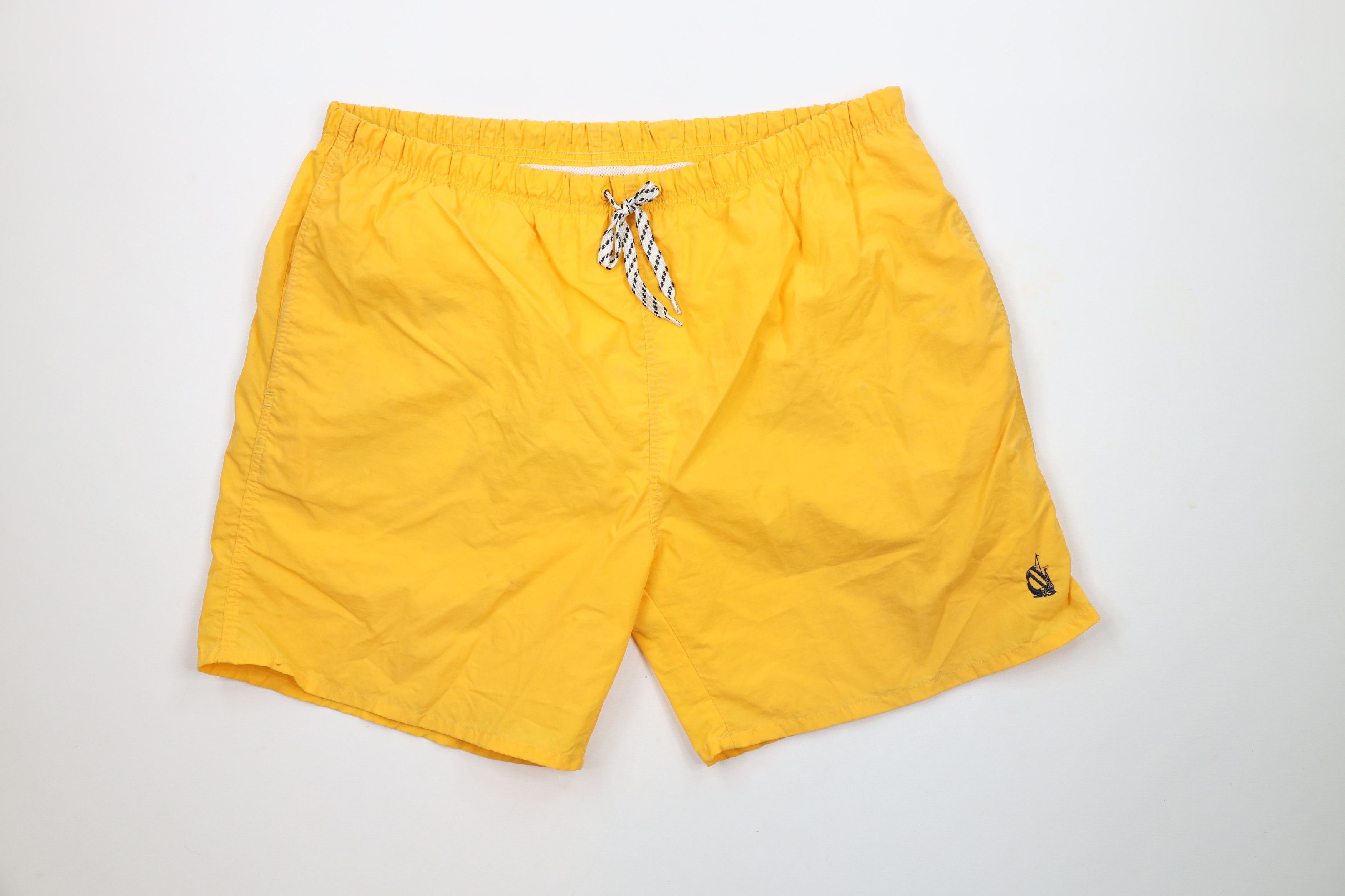 Nautica × Vintage Vintage 90s Nautica Knee Lined Shorts Swim Trunks Nylon Size US 36 / EU 52 - 1 Thumbnail