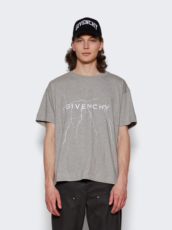 Givenchy o1mle0326 Short Sleeved Graphic Tee Shirt in Gray Size US XXL / EU 58 / 5 - 3 Thumbnail